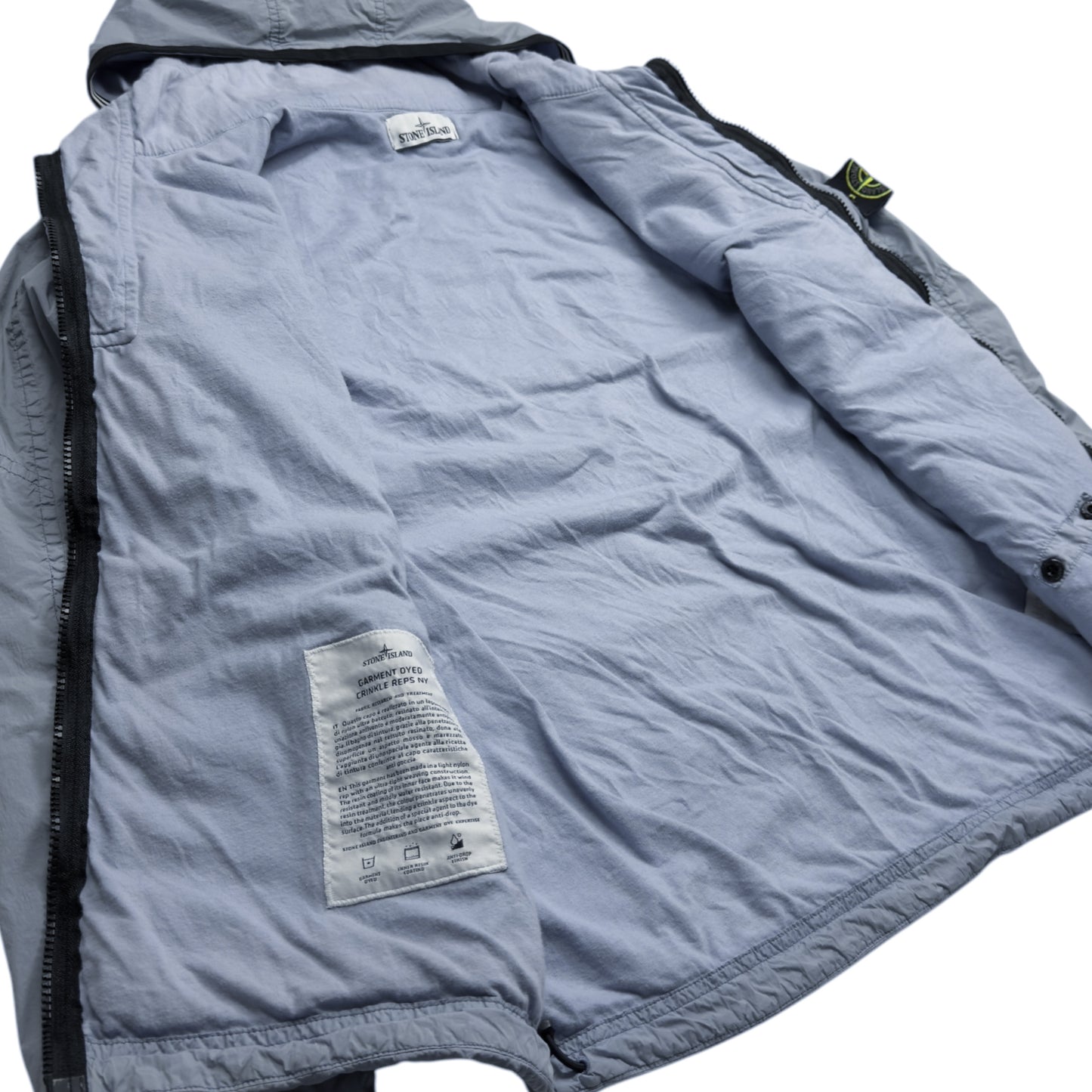 S/S 19 Stone Island Crinkle Reps NY Jacket - Blue