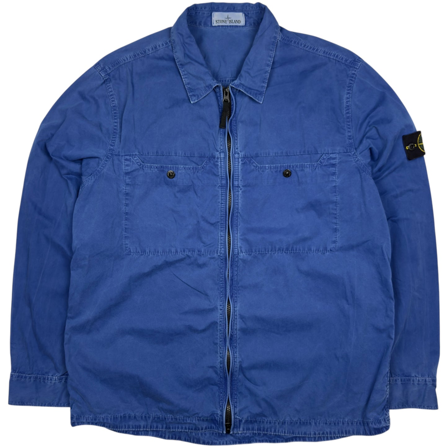 S/S 16 Stone Island Cotton Overshirt - Blue
