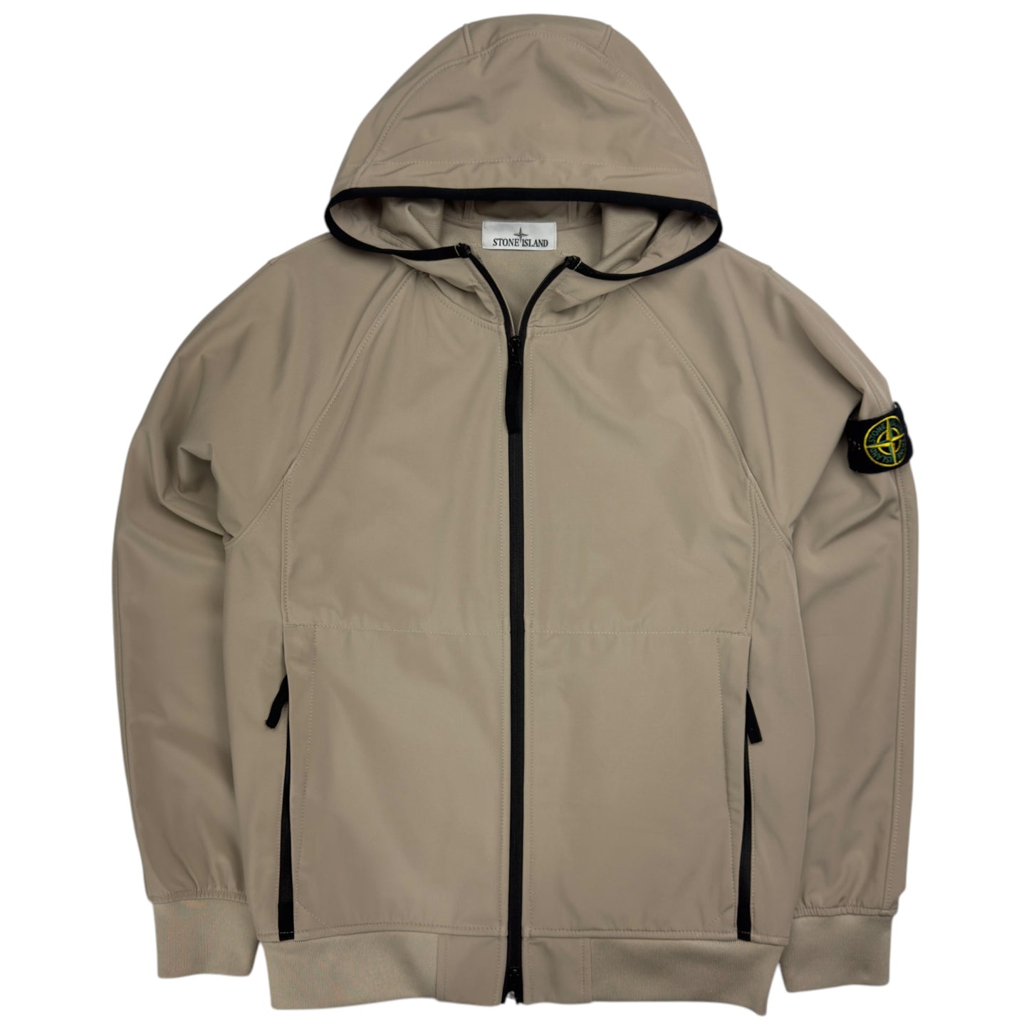 S/S 23 Stone Island Light Soft Shell-R Jacket with e-dye Technology - Beige