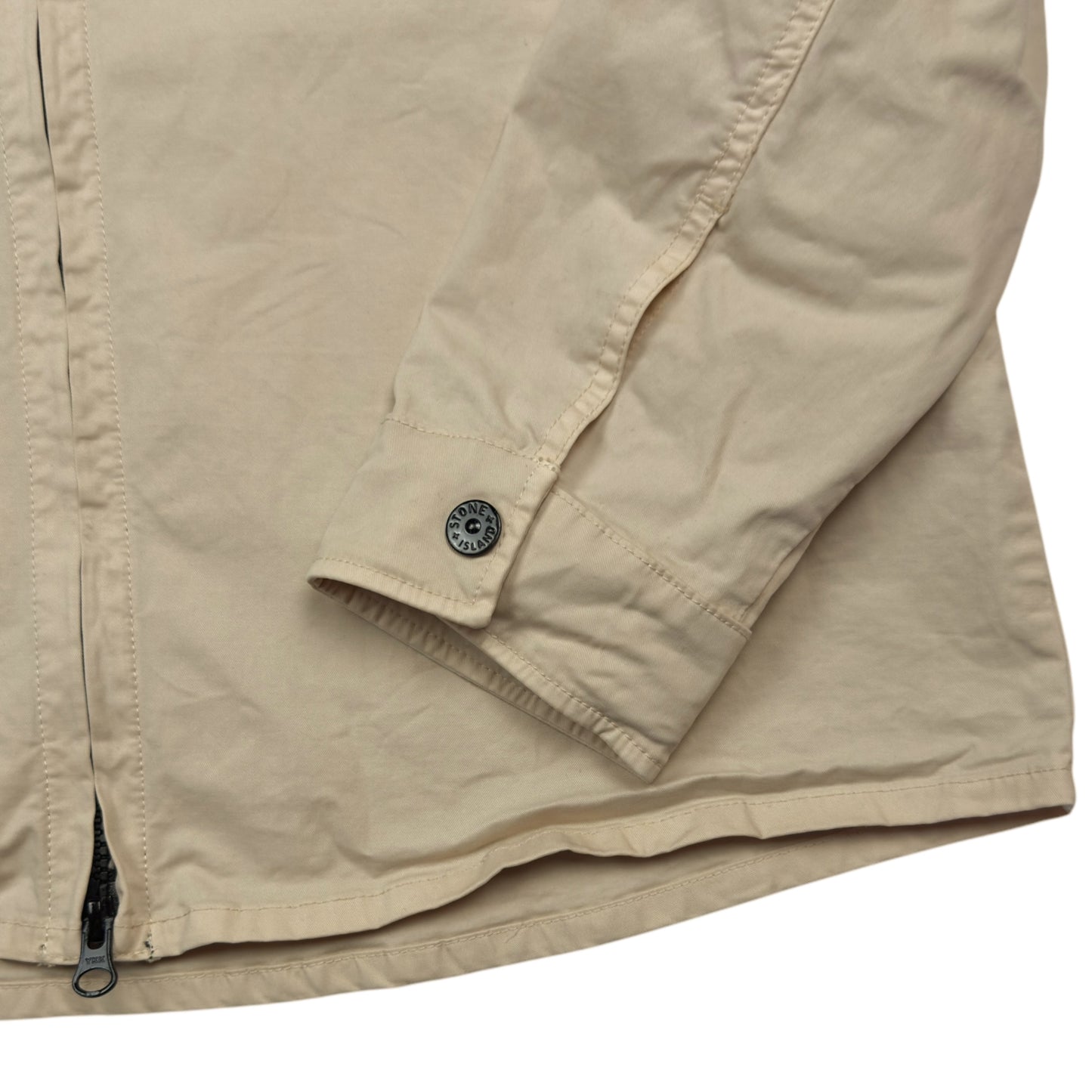 S/S 20 Stone Island Mussola Gommata Overshirt - Beige