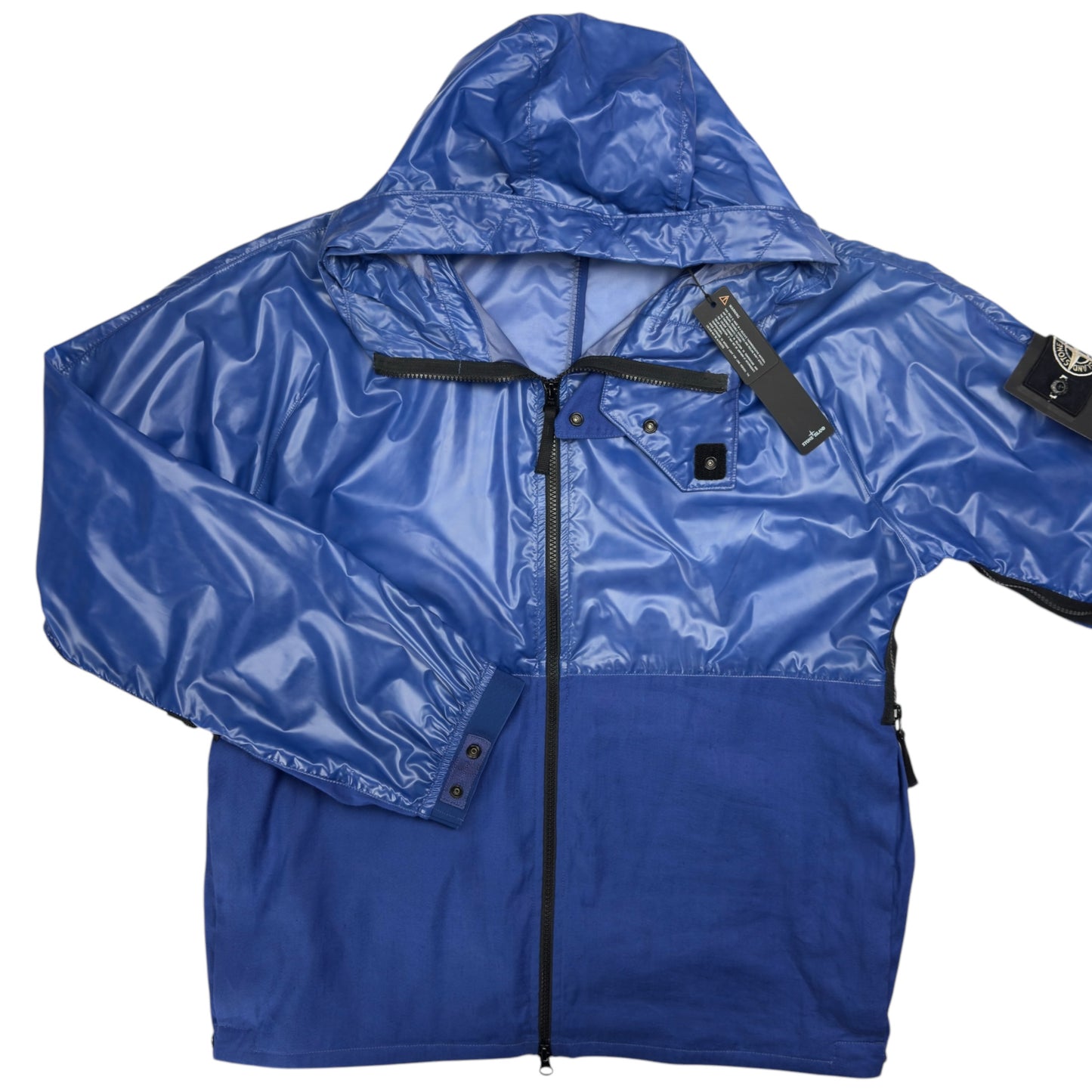 S/S 22 Stone Island Heat Reactive Lamy with Cotton Linen Tela - Blue