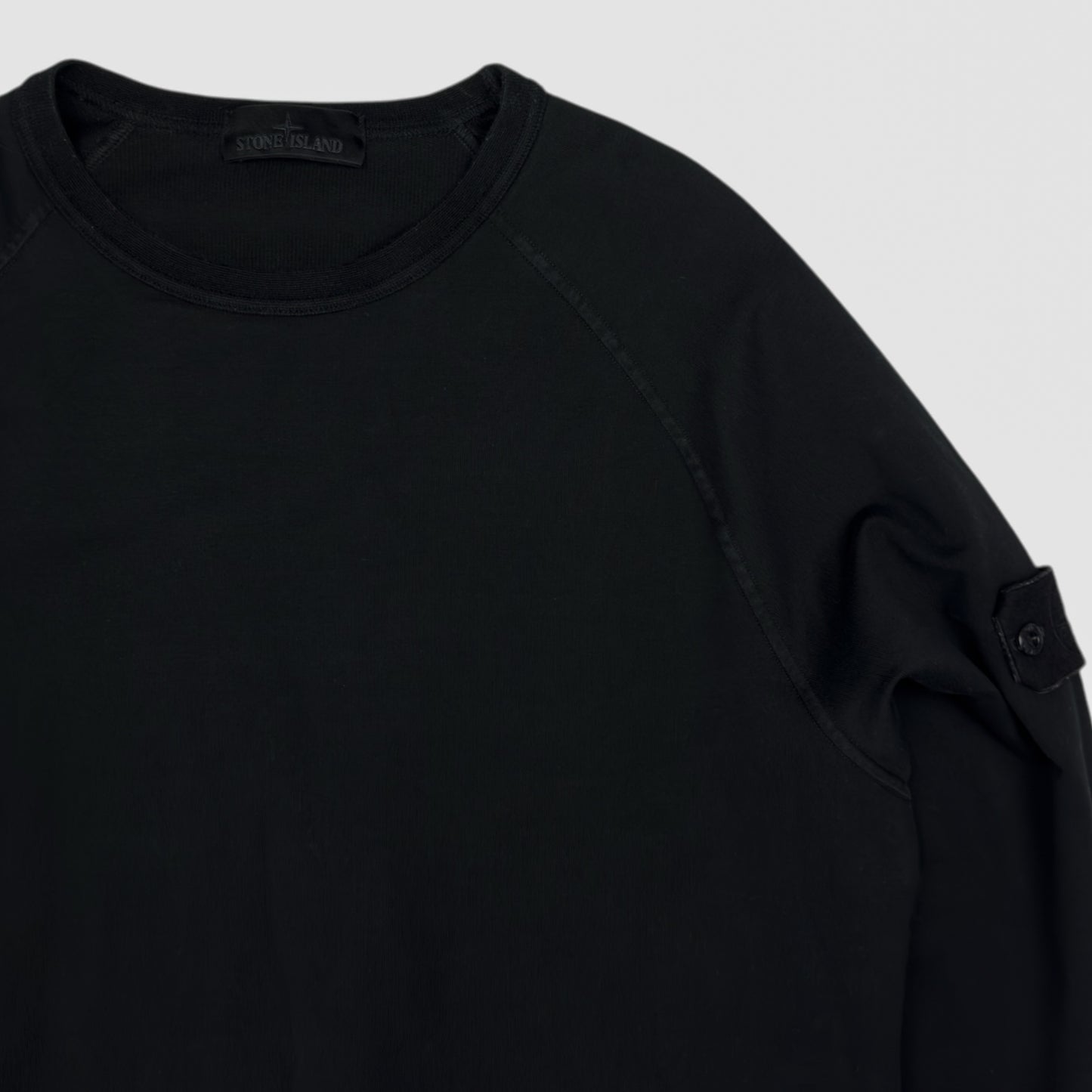 S/S 21 Stone Island Ghost Crewneck Sweater - Black