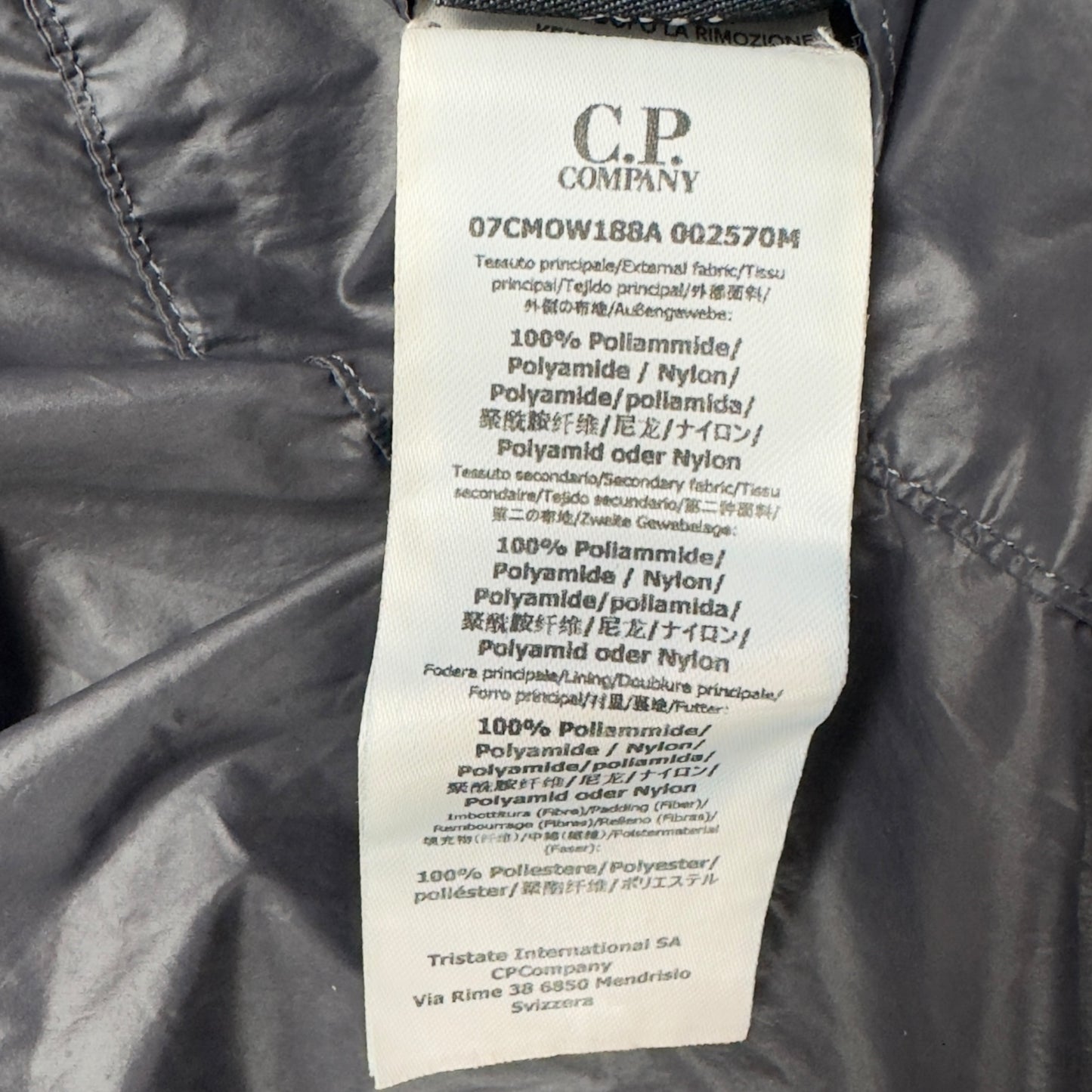 A/W 20 C.P. Company Migration Shading Quilted Goggle Jacket