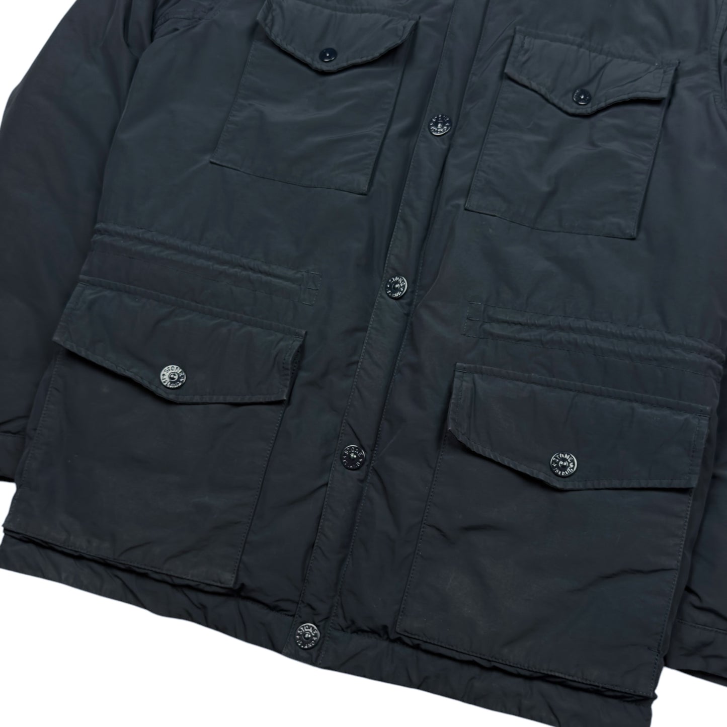 A/W 13 Stone Island Micro Reps Down Puffer Jacket - Navy