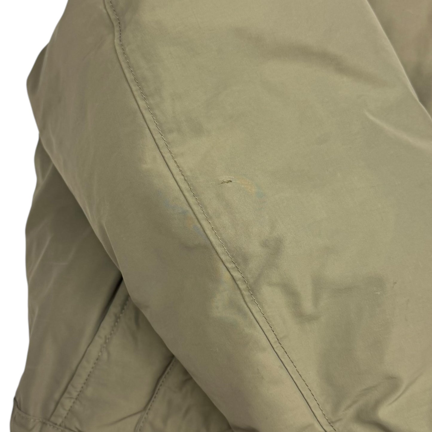 A/W 18 Stone Island Micro Reps Down Fur Hood Puffer Parka Jacket - Khaki