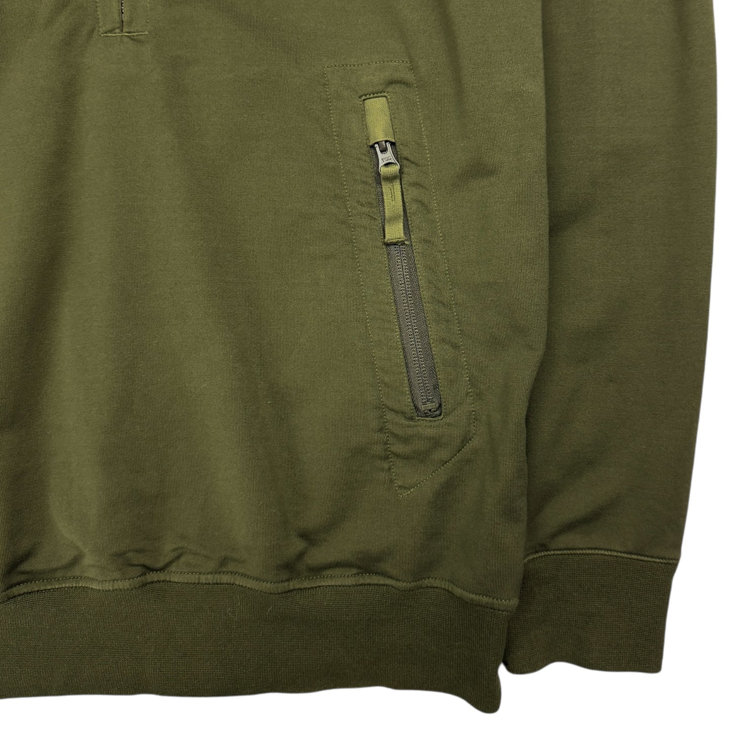 S/S 21 Stone Island Ghost Half Zip Sweater - Khaki
