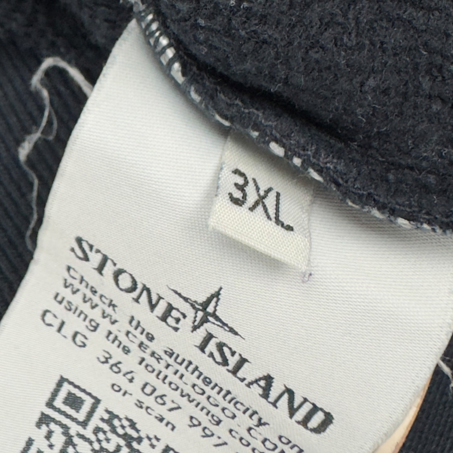 A/W 14 Stone Island Patch Full Zip Hoodie - Navy