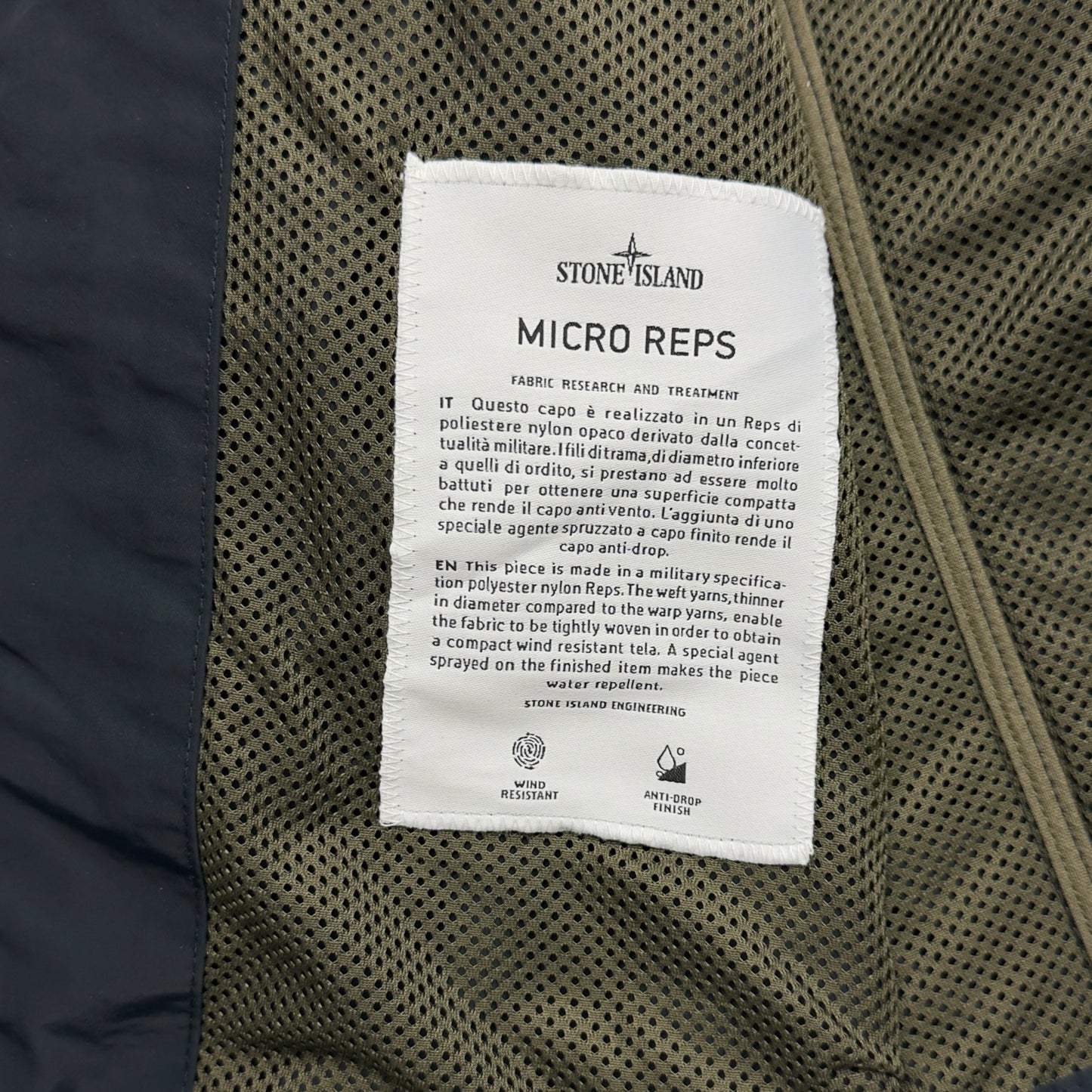 S/S 13 Stone Island Micro Reps Jacket - Navy