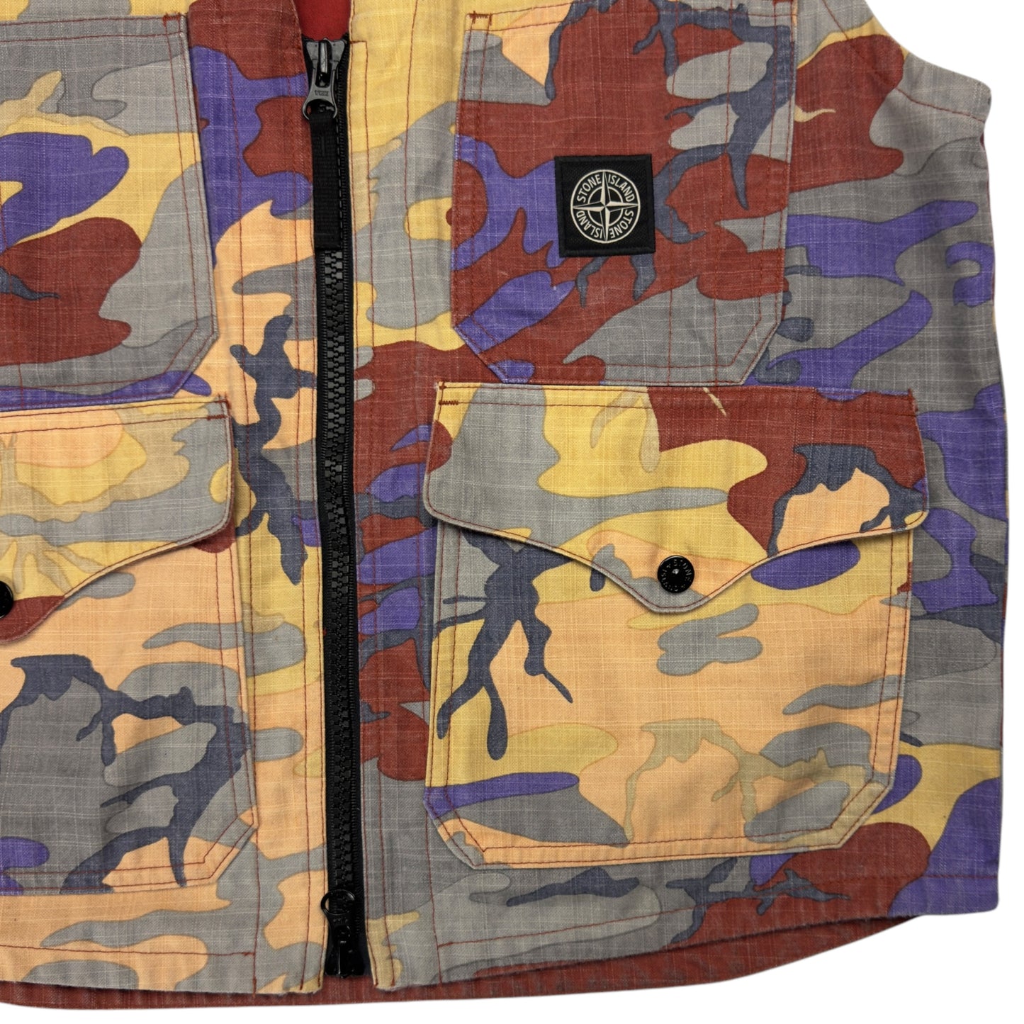 A/W 22 Stone Island Heritage Camo Ripstop Nylon Vest