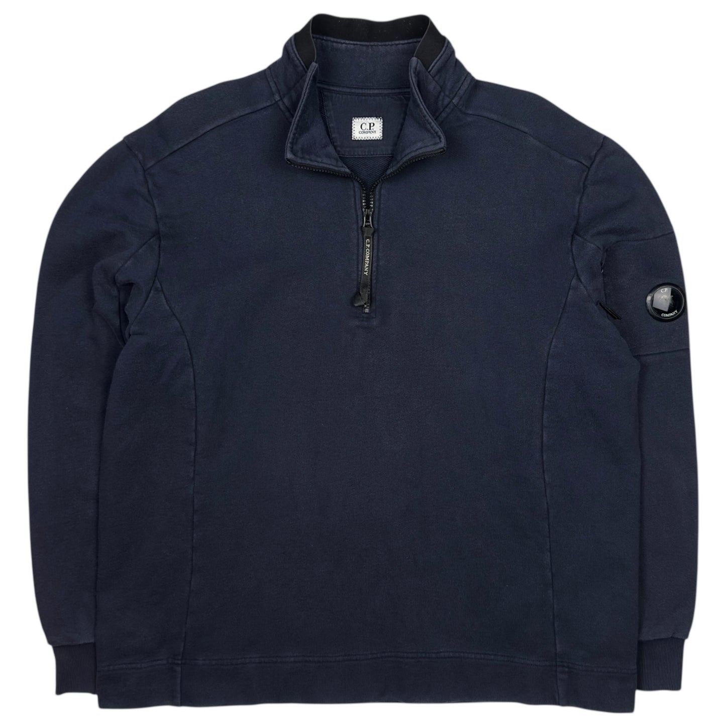 C.P. Company Quarter Zip Sweater - Navy
