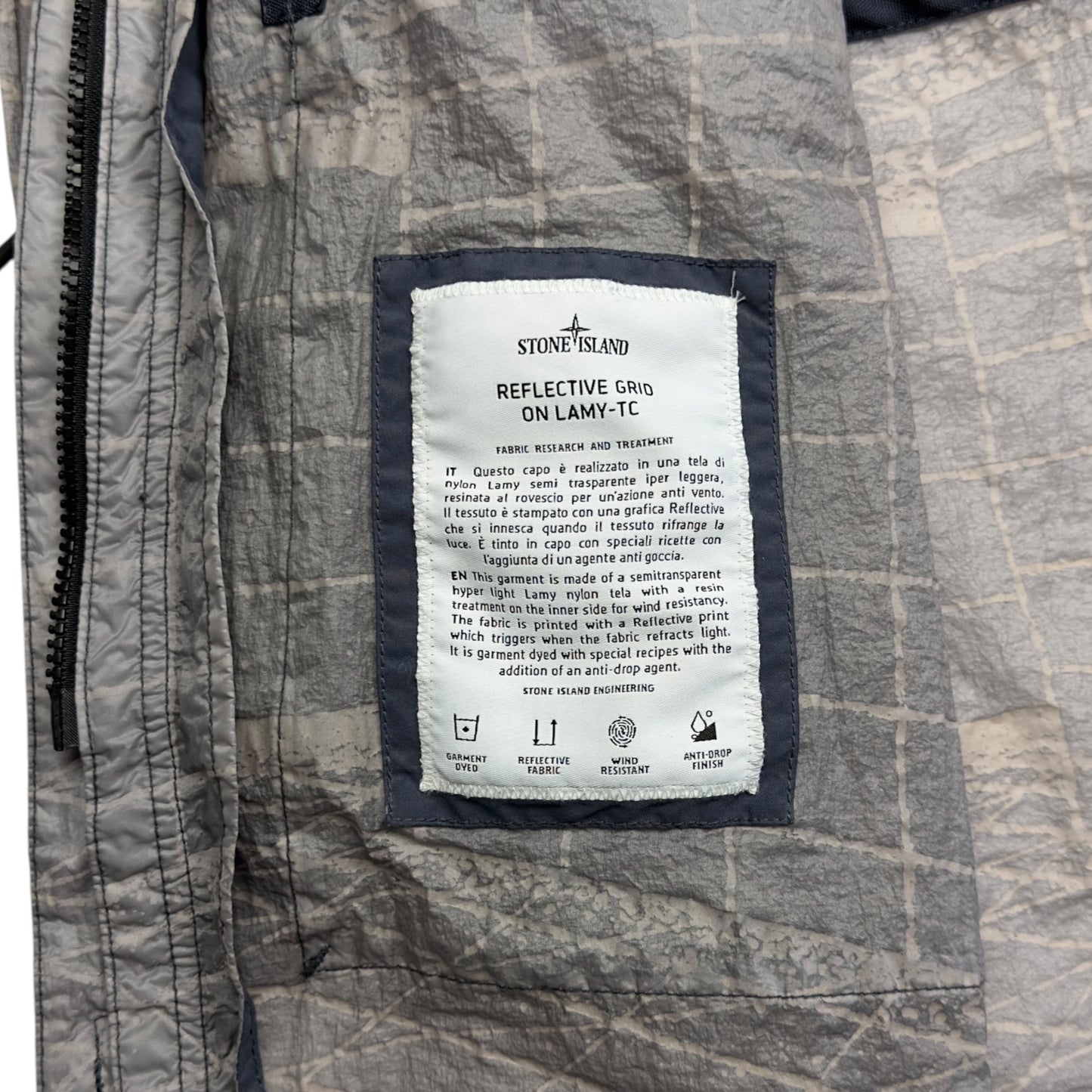 S/S 21 Stone Island Reflective Grid on Lamy TC