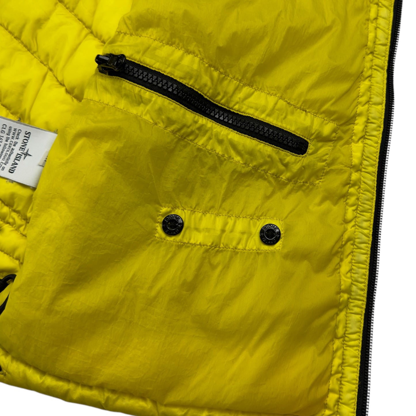 A/W 14 Stone Island Down_26 GR X SQM_N - Ultra Light Down Gilet - Yellow