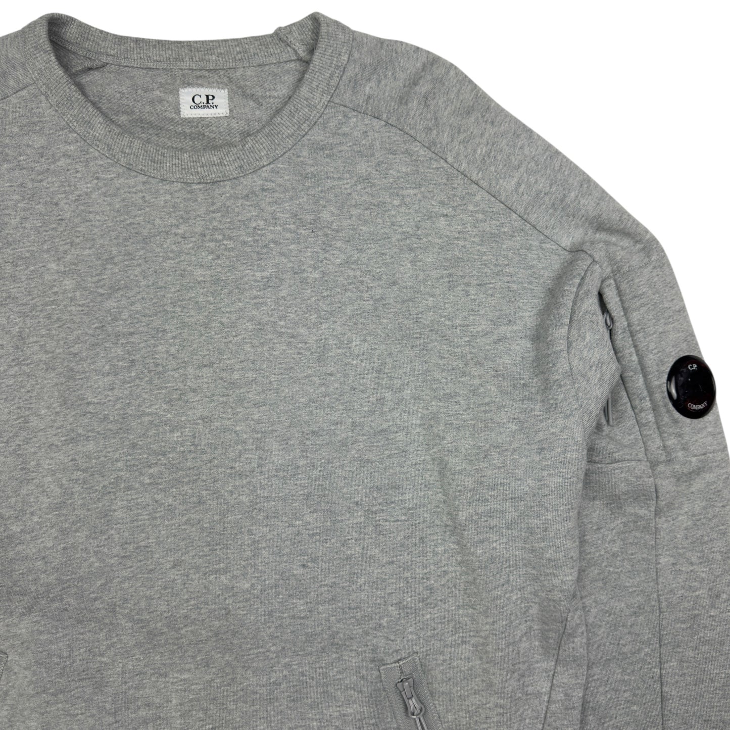 C.P. Company Diagonal Raised Fleece Pocket Crewneck