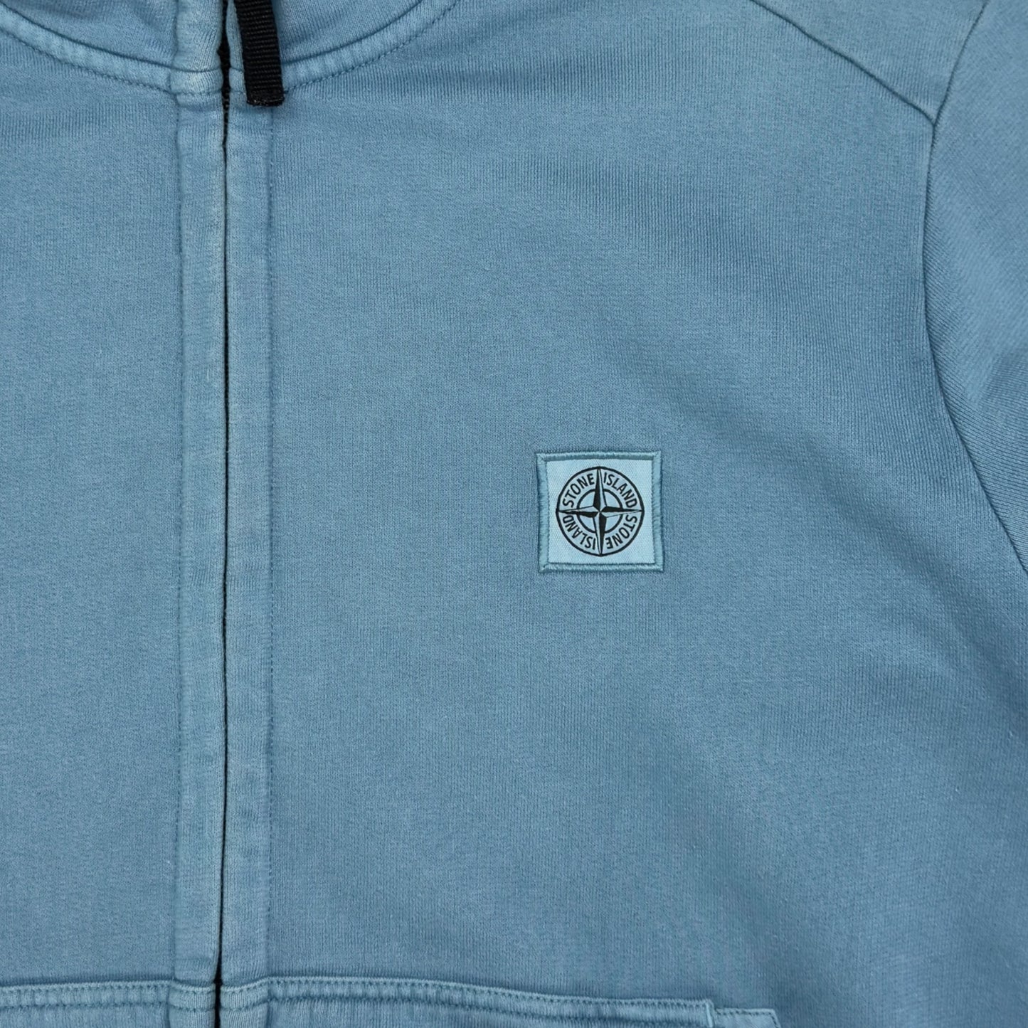 S/S 14 Stone Island Patch Full Zip Sweater - Baby Blue