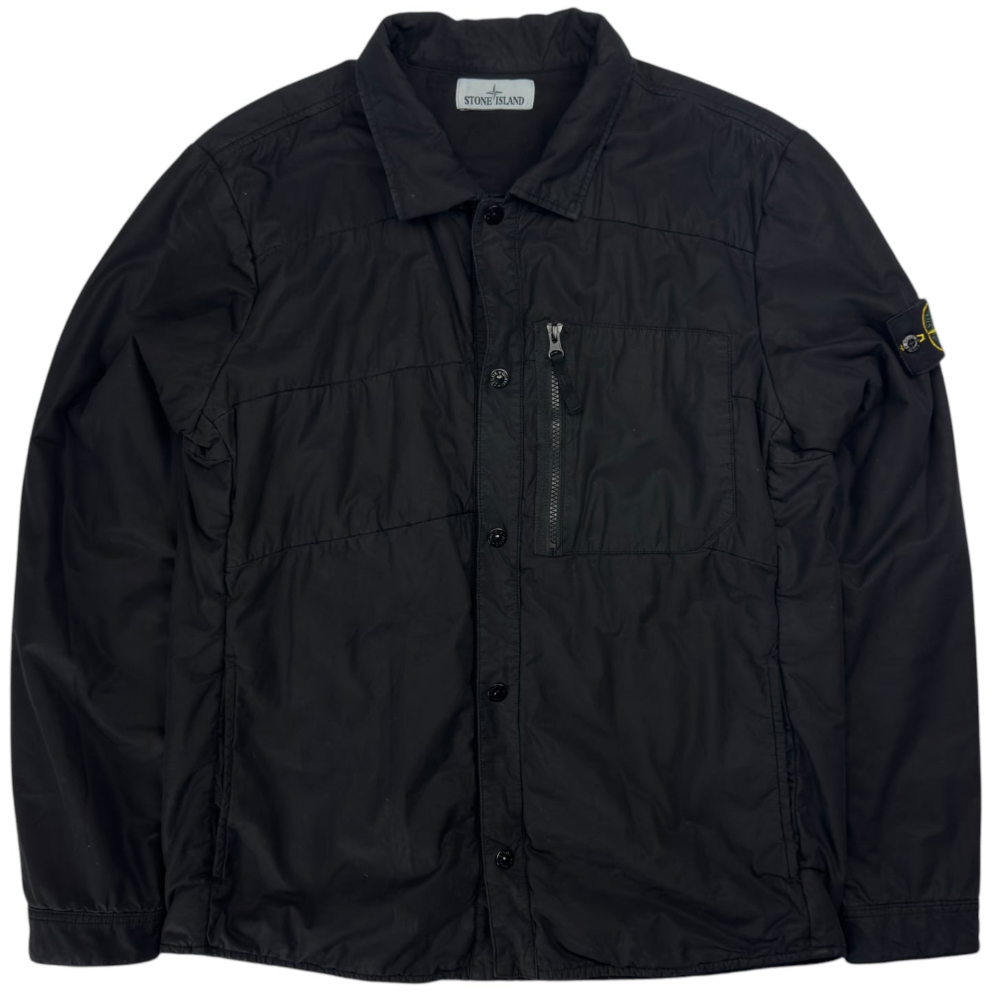 A/W 16 Stone Island Quilted Overshirt - Black