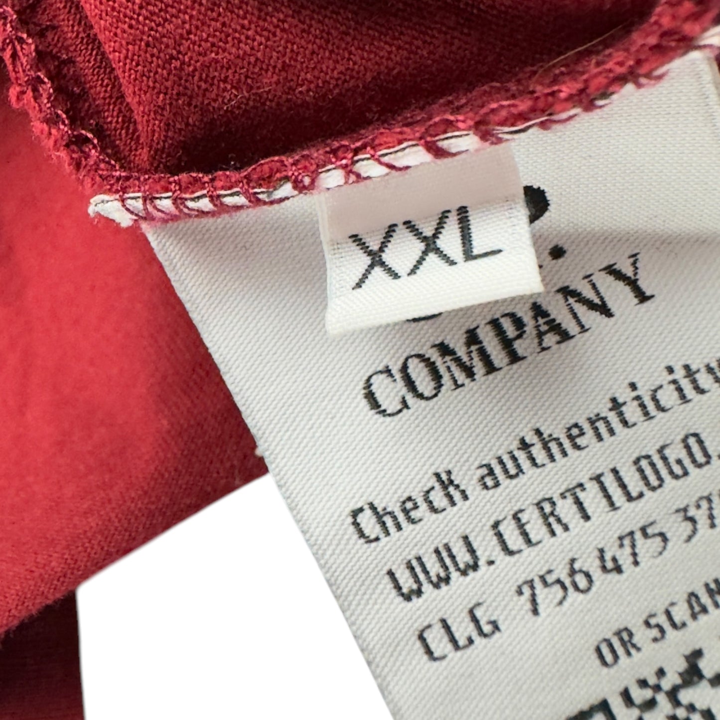 C.P. Company Big Stitch Logo T-Shirt - Dark Red