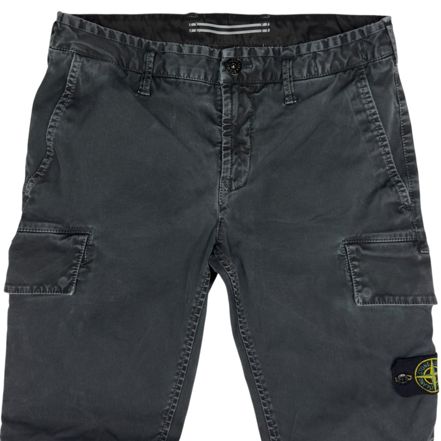 A/W 22 Stone Island Cargo Trousers - Black