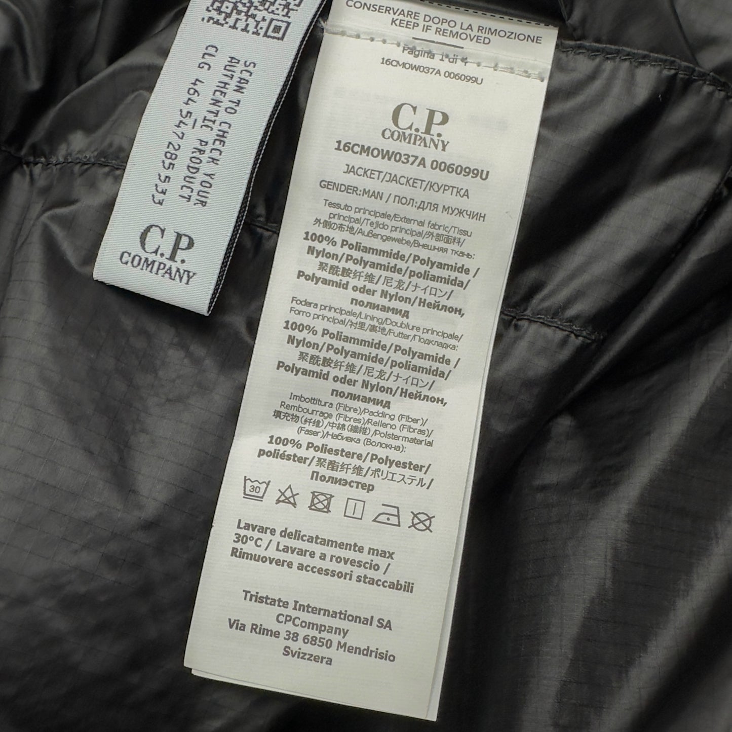 C.P. Company NADA Shell Primaloft Jacket - Black