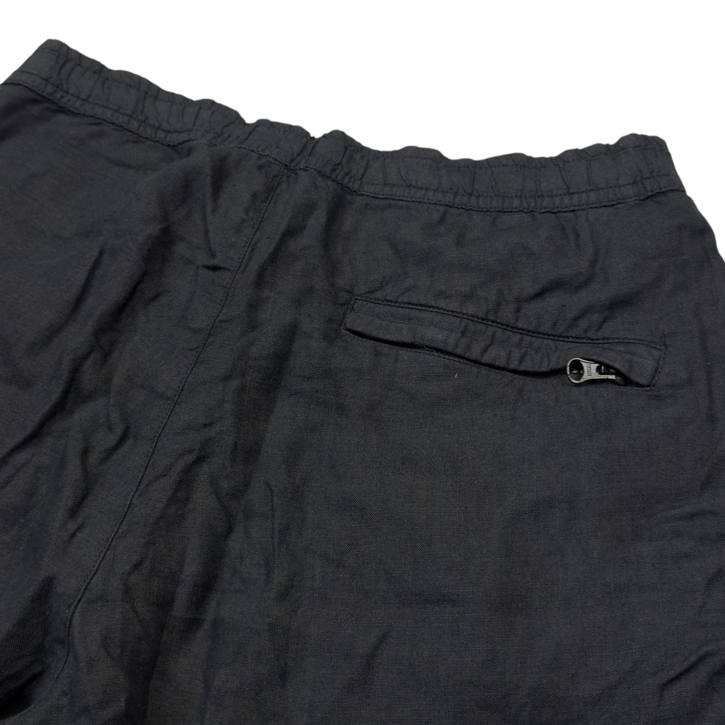 S/S 20 Stone Island Linen Shorts - Black