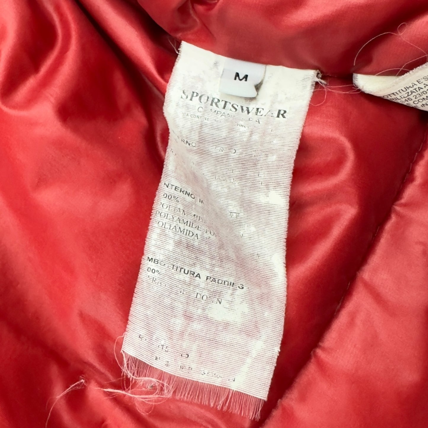 A/W 10 Stone Island Down Jacket - Red