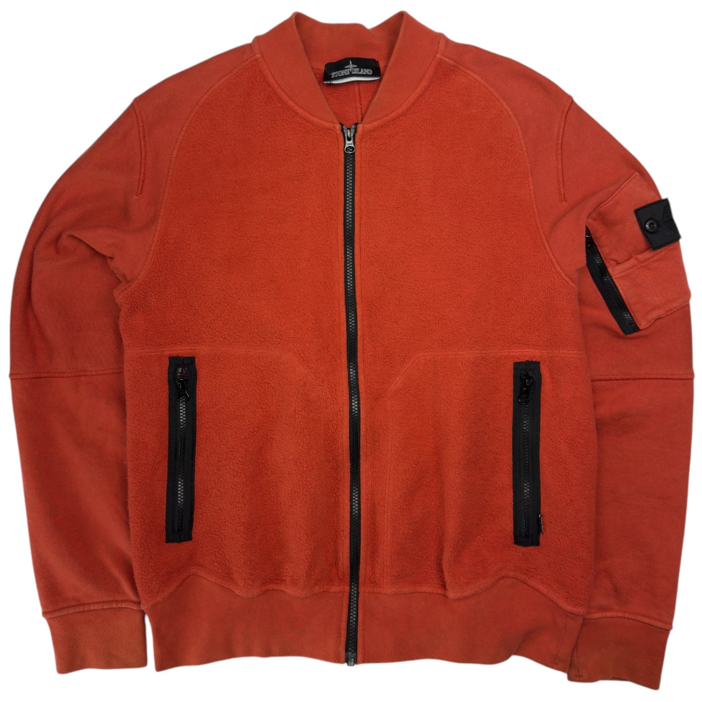 A/W 19 Stone Island Shadow Project Fleece Bomber Jacket - Orange