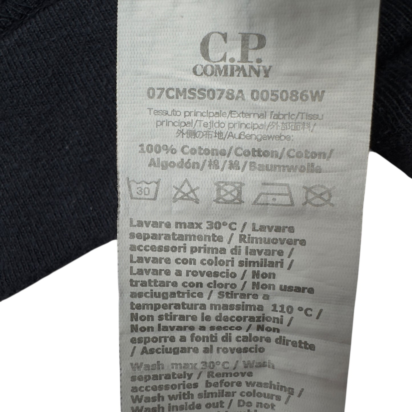 C.P. Company Quarter Zip Sweater - Navy