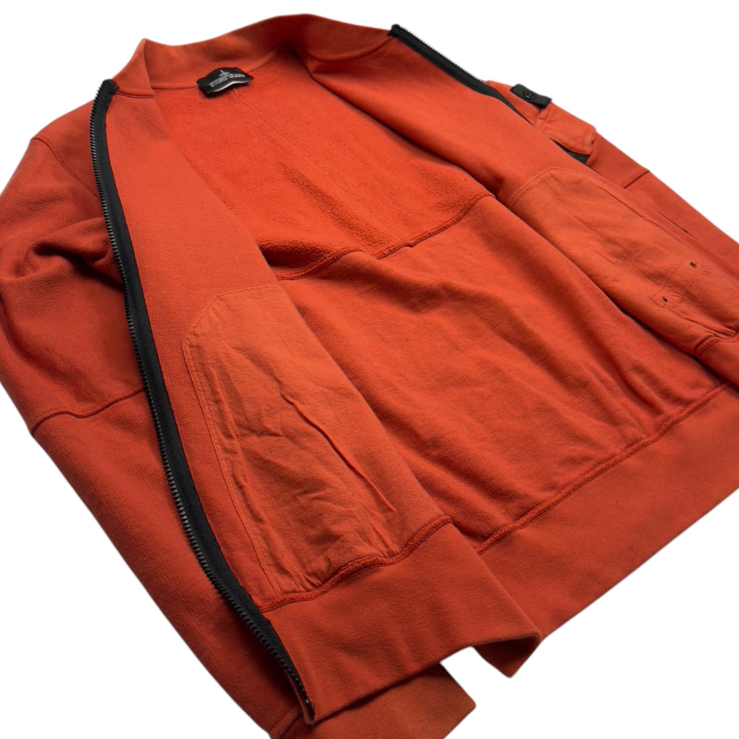 A/W 19 Stone Island Shadow Project Fleece Bomber Jacket - Orange