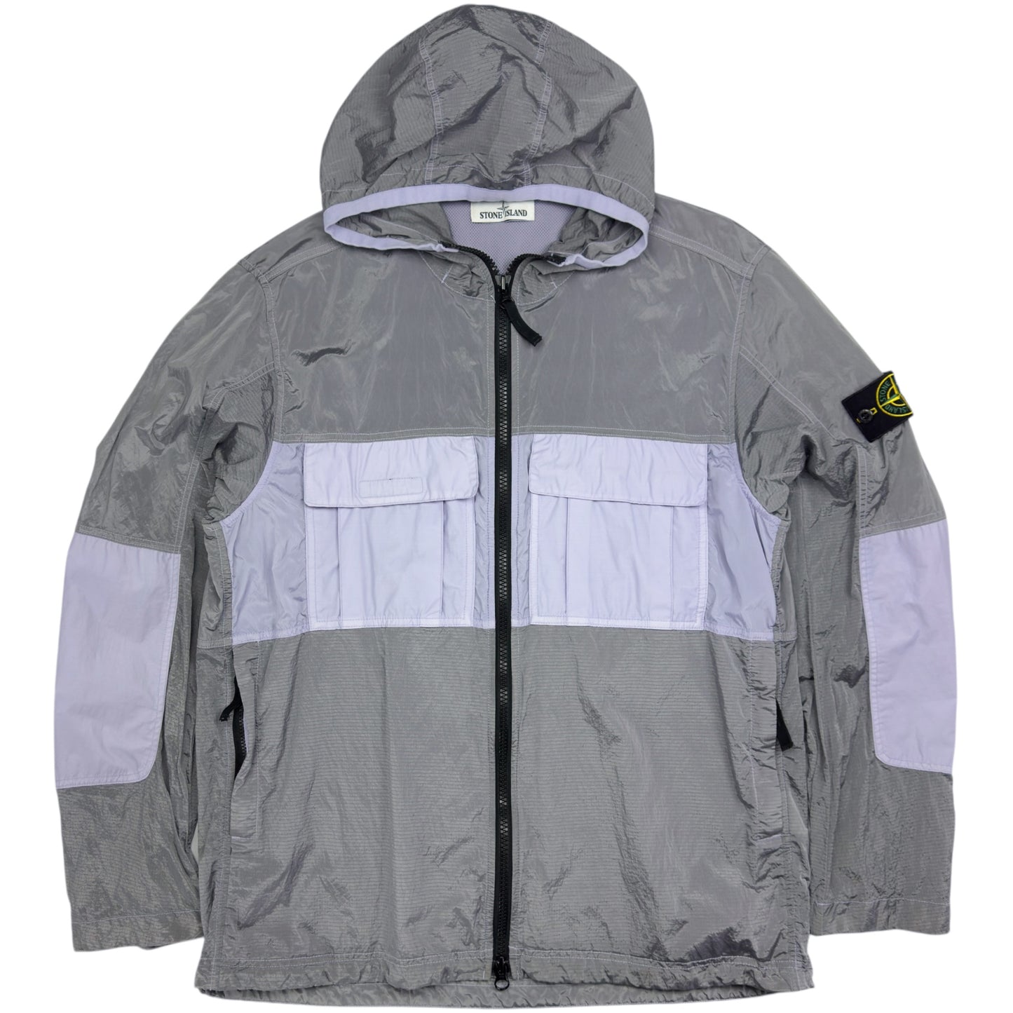 S/S 19 Stone Island Nylon Metal Watro Ripstop Windbreaker Jacket - Lavender