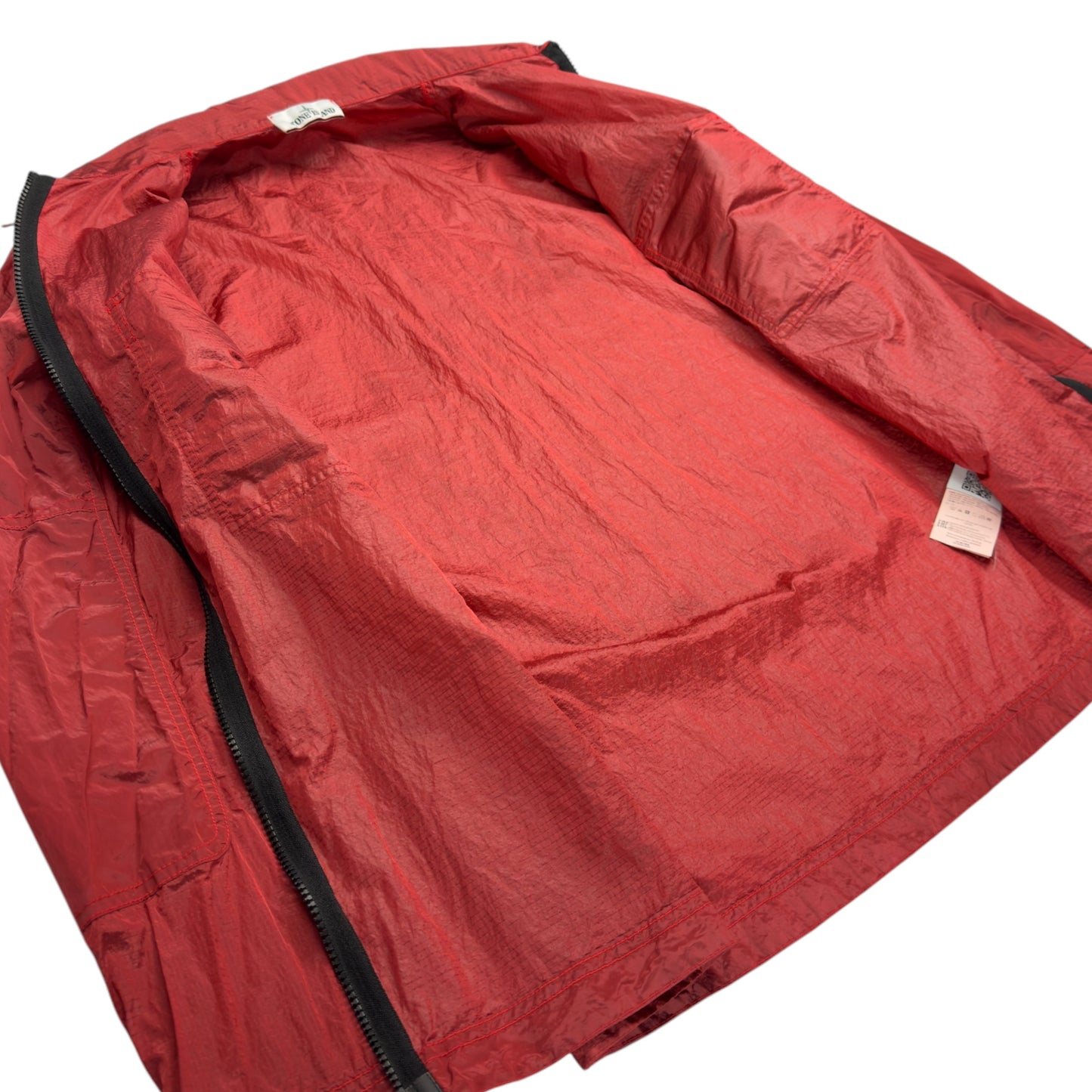 S/S 19 Stone Island Nylon Metal Ripstop Overshirt - Red