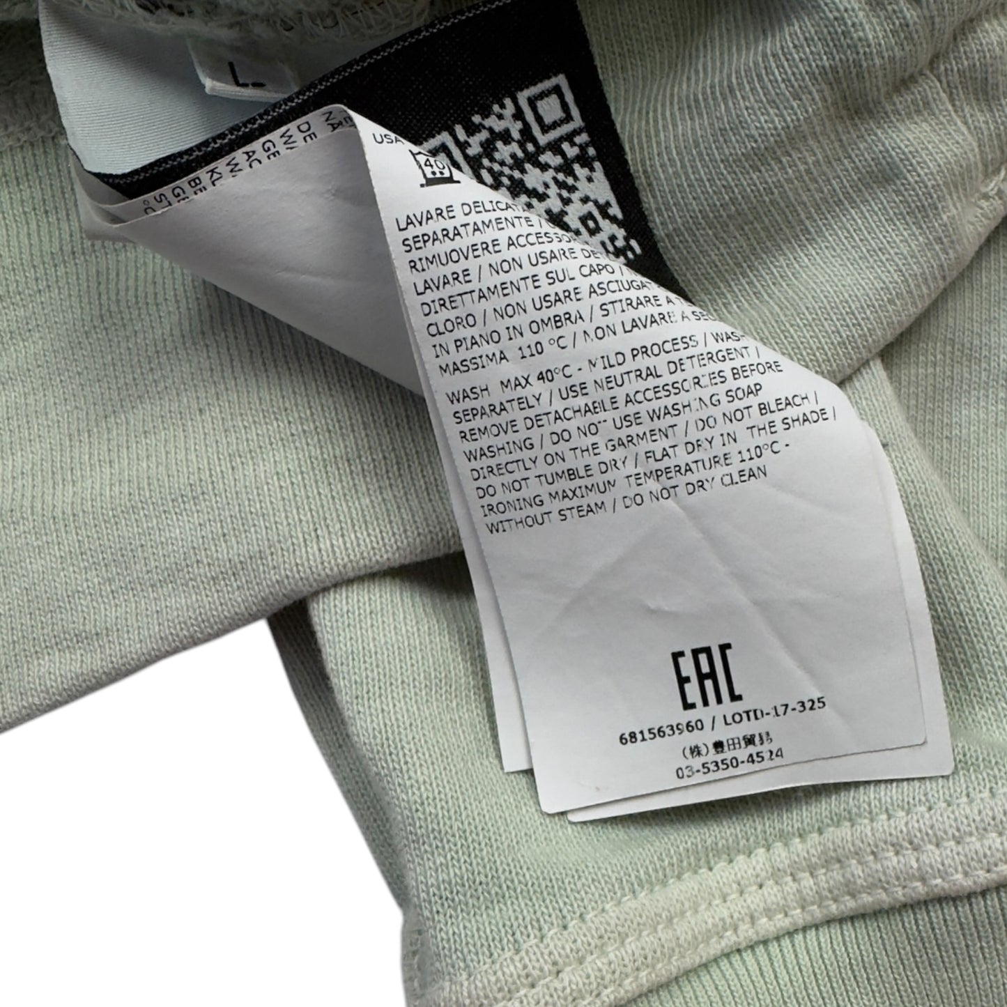 S/S 18 Stone Island Pocket Crewneck Sweater - Light Green