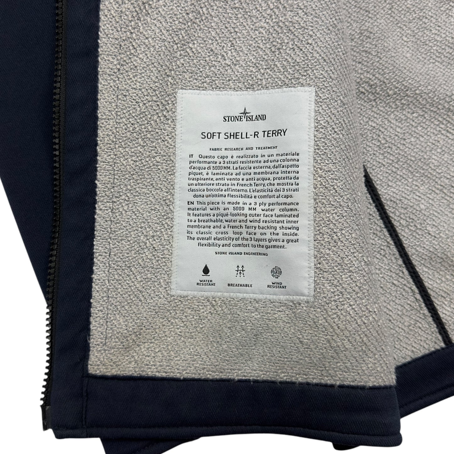 A/W 16 Stone Island Soft Shell-R Terry Jacket