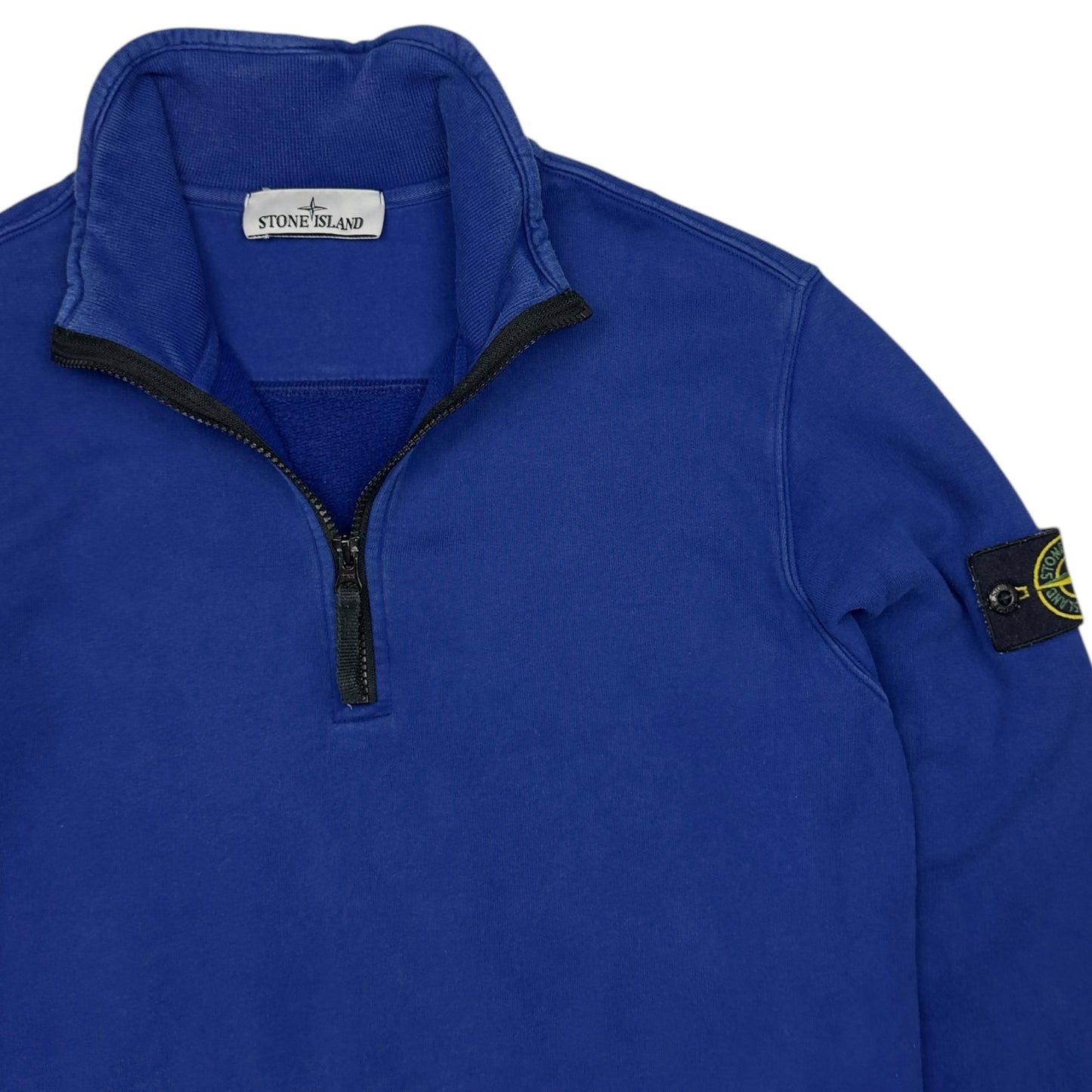 A/W 23 Stone Island Quarter Zip Sweater - Blue