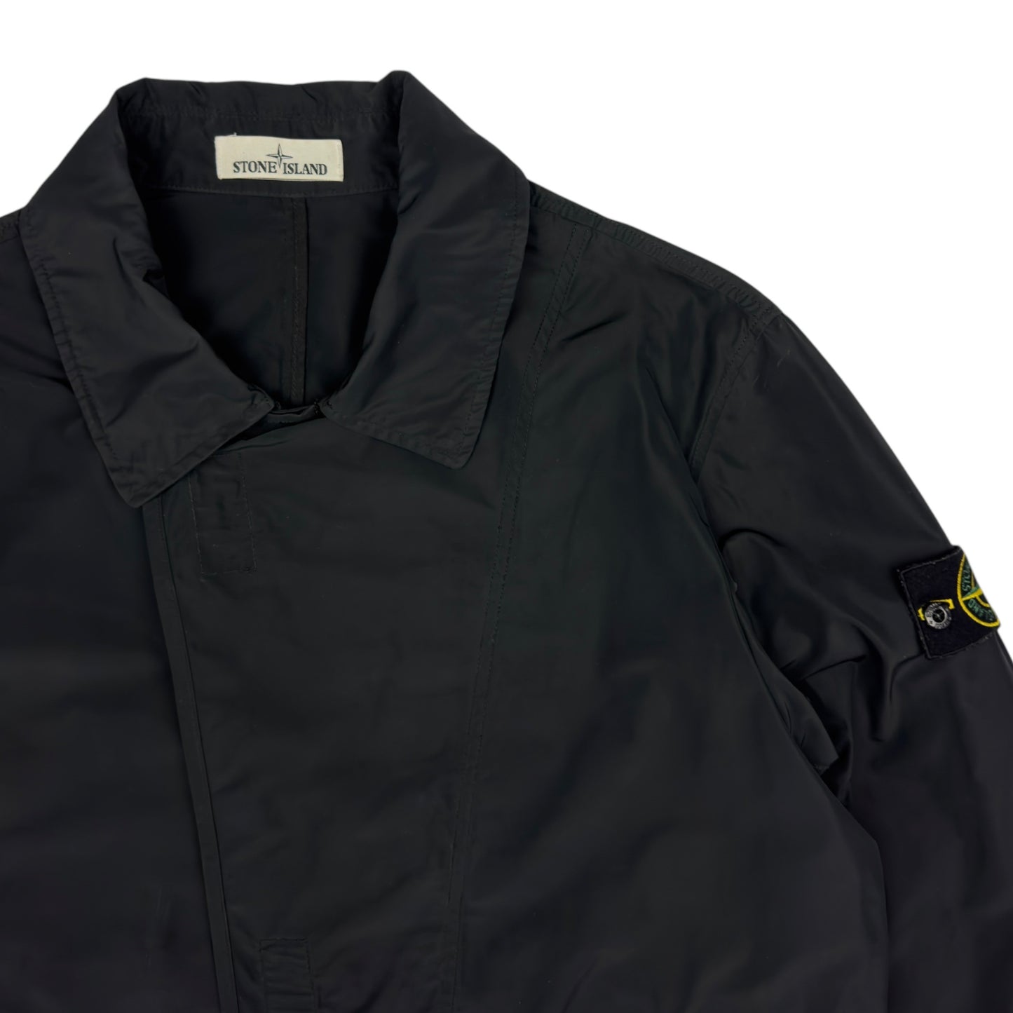 S/S 18 Stone Island Micro Reps Trench Coat - Black