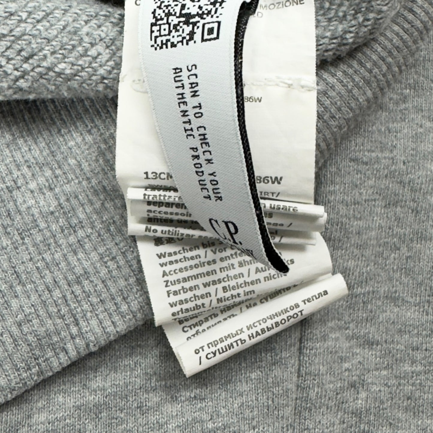 C.P. Company Full Zip Sweater - Grey