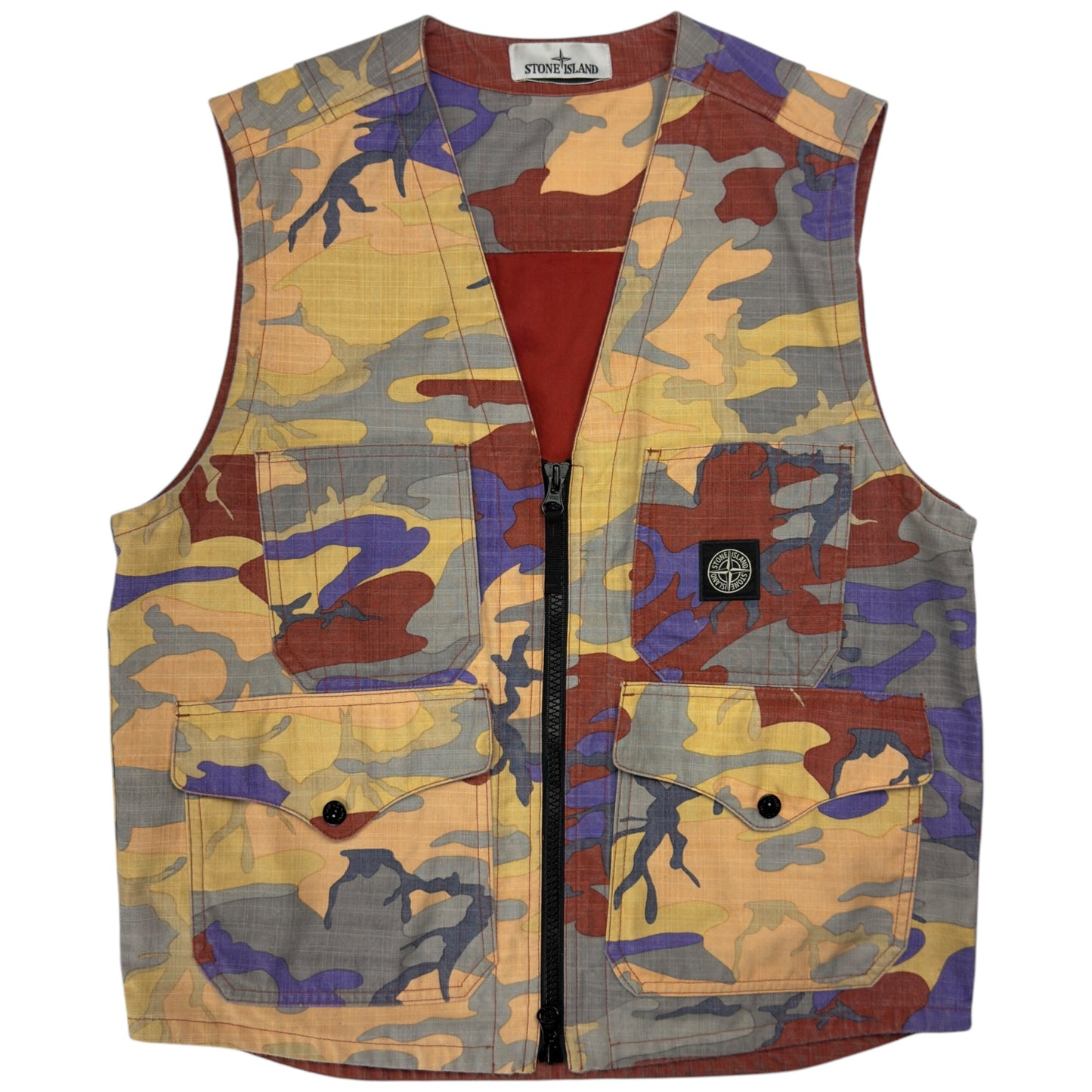 A/W 22 Stone Island Heritage Camo Ripstop Nylon Vest