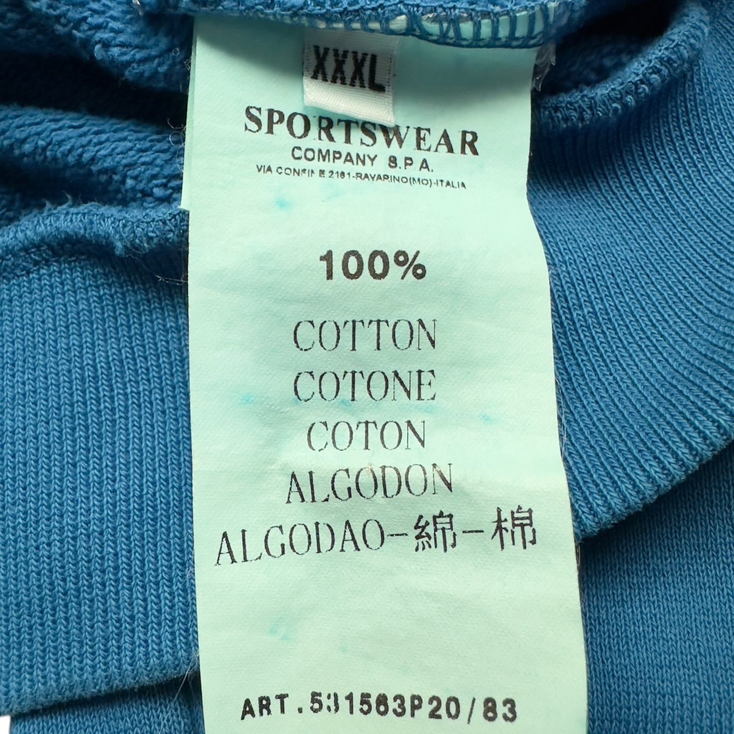 A/W 10 Stone Island Full Zip Hoodie - Blue