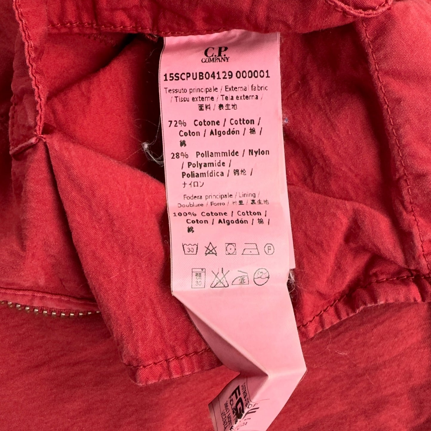 C.P. Company Big Lens Cotton Windbreaker - Red