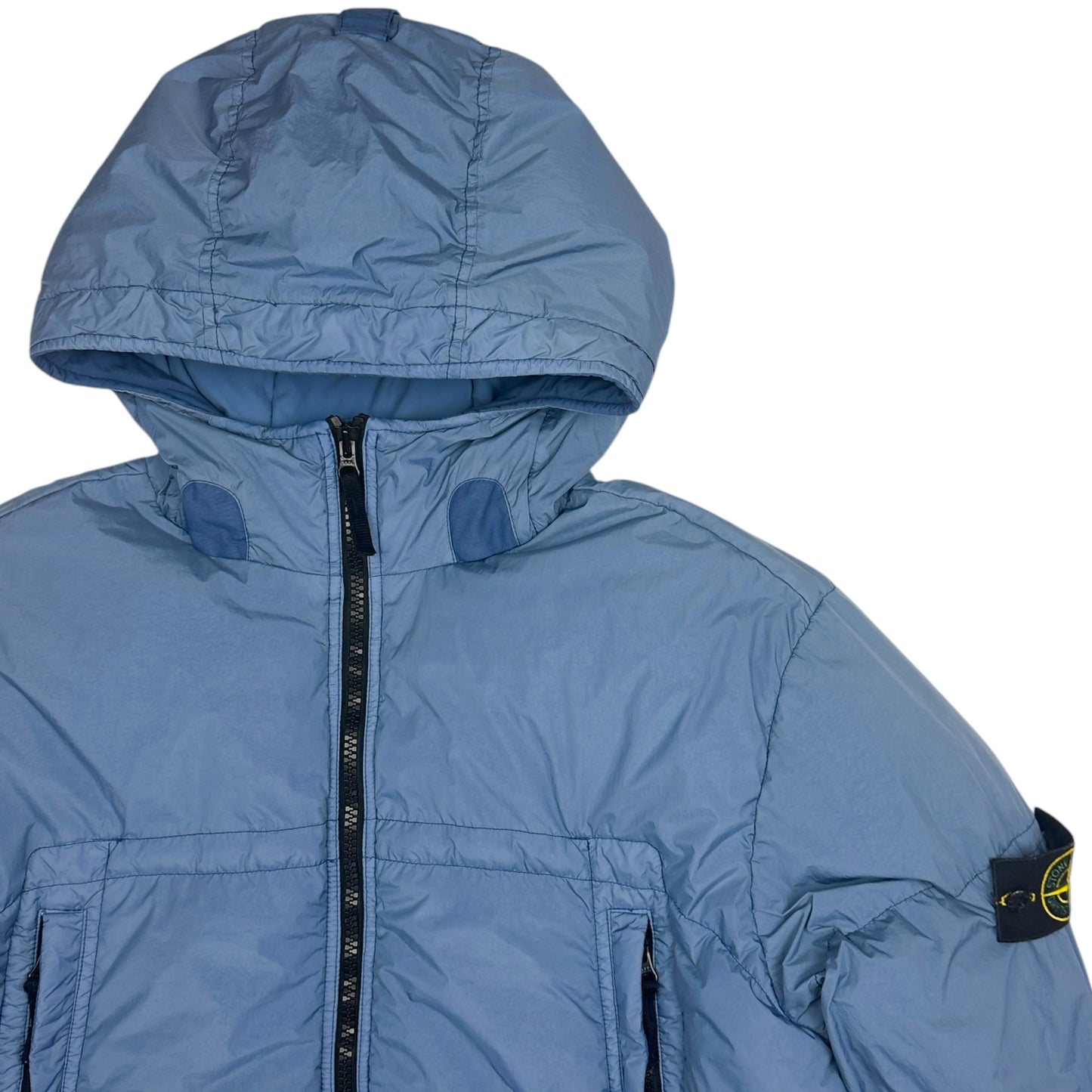 A/W 20 Stone Island Crinkle Reps NY Down Puffer Jacket - Blue