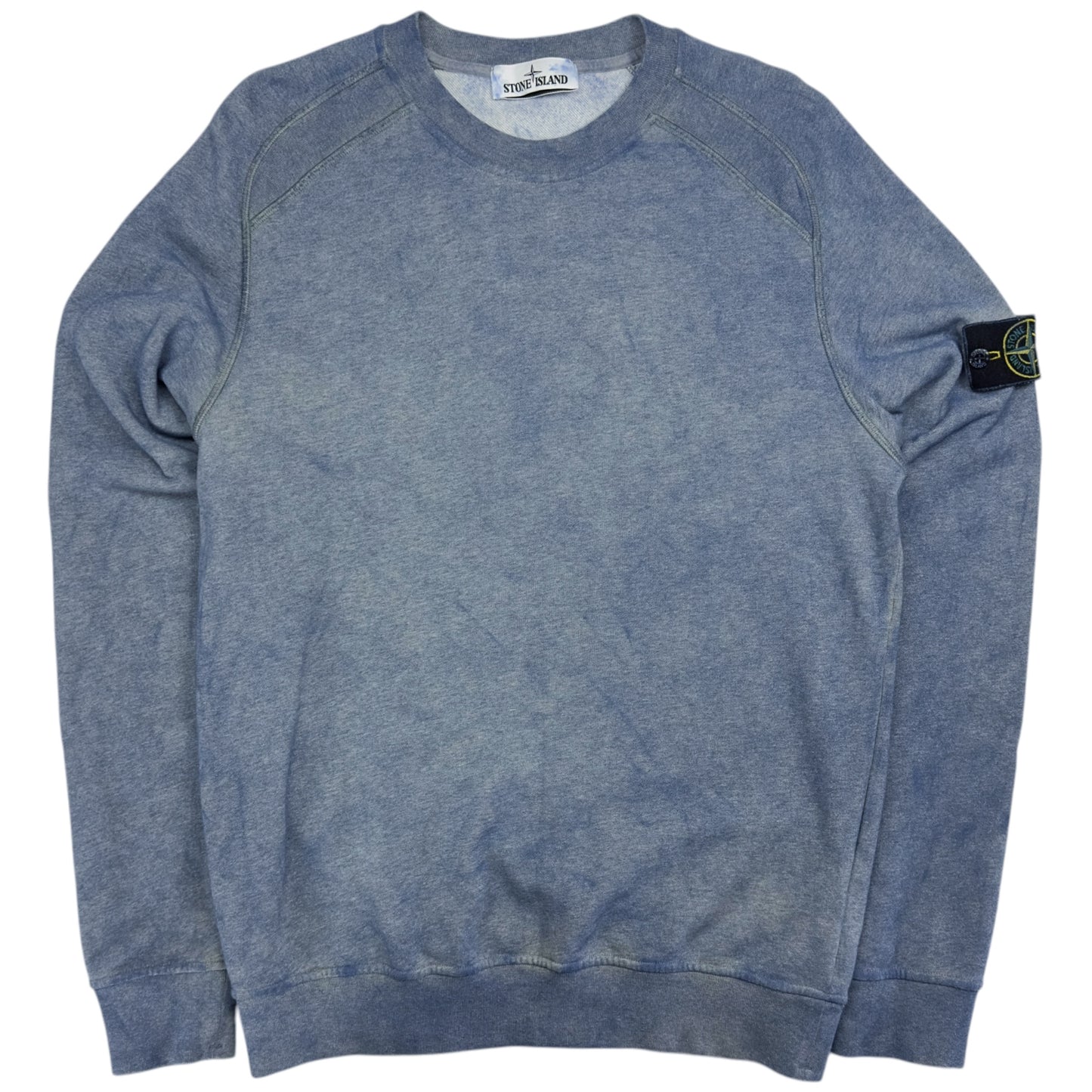 S/S 21 Stone Island Dust Colour Treatment Sweater - Blue