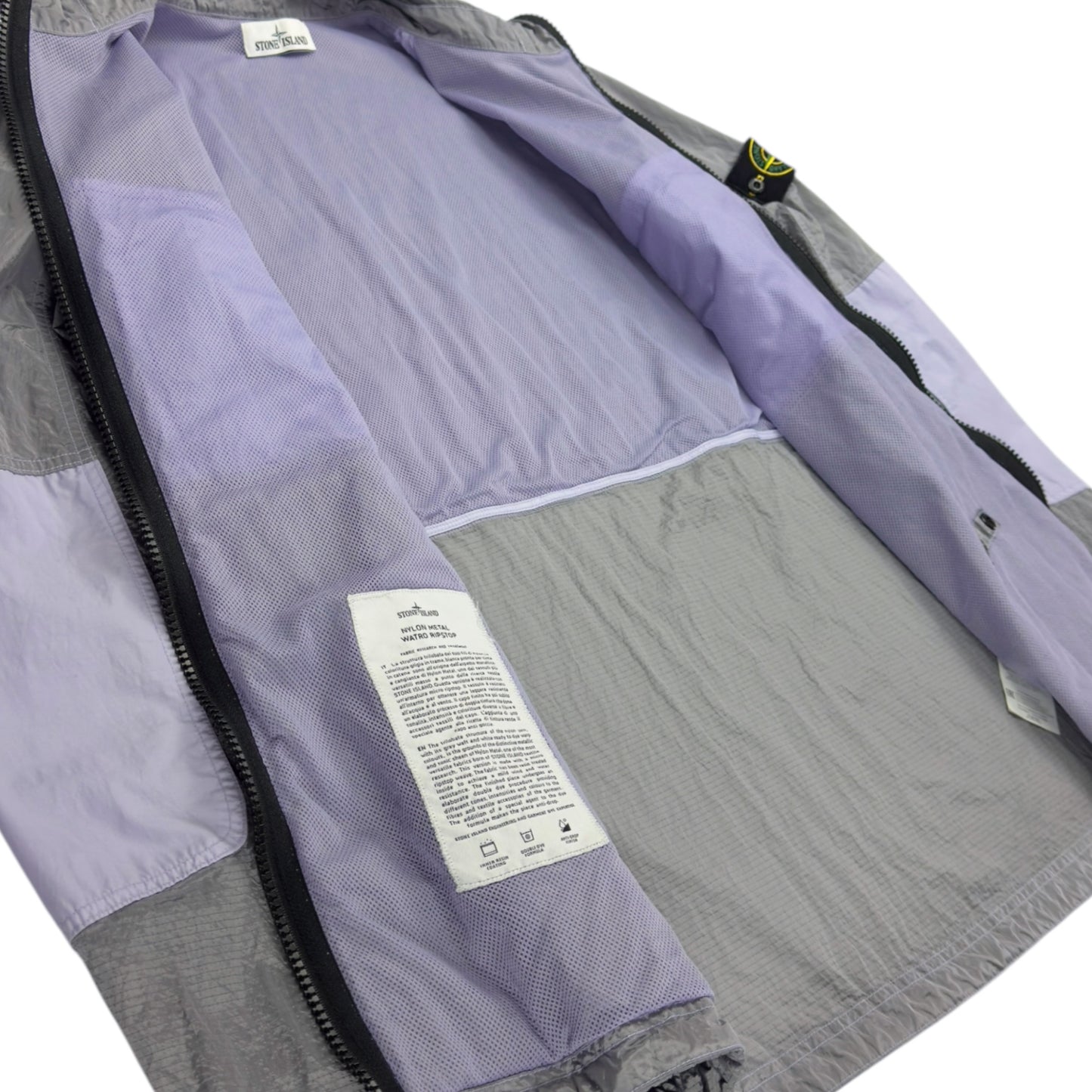 S/S 19 Stone Island Nylon Metal Watro Ripstop Windbreaker Jacket - Lavender