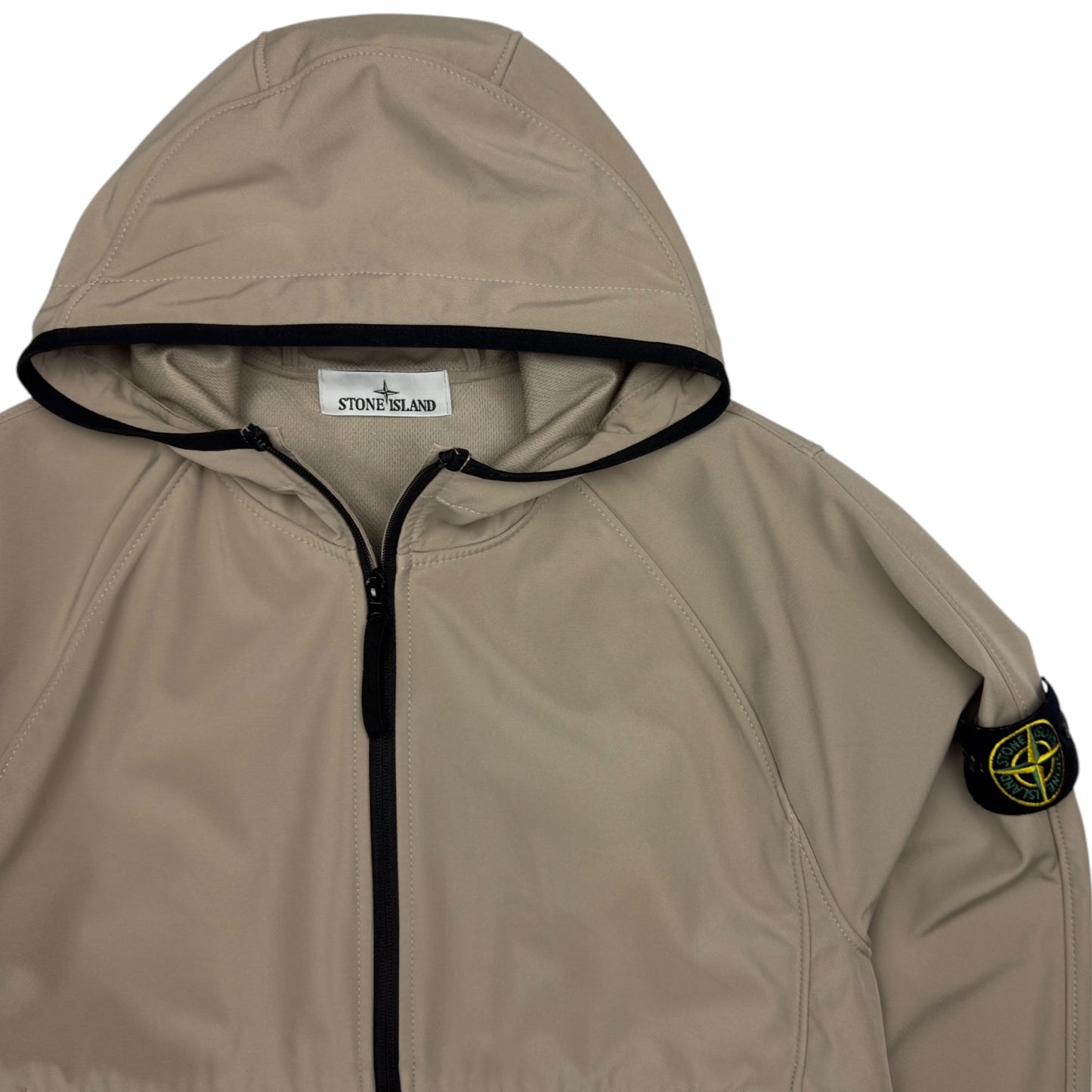 S/S 23 Stone Island Light Soft Shell-R Jacket with e-dye Technology - Beige