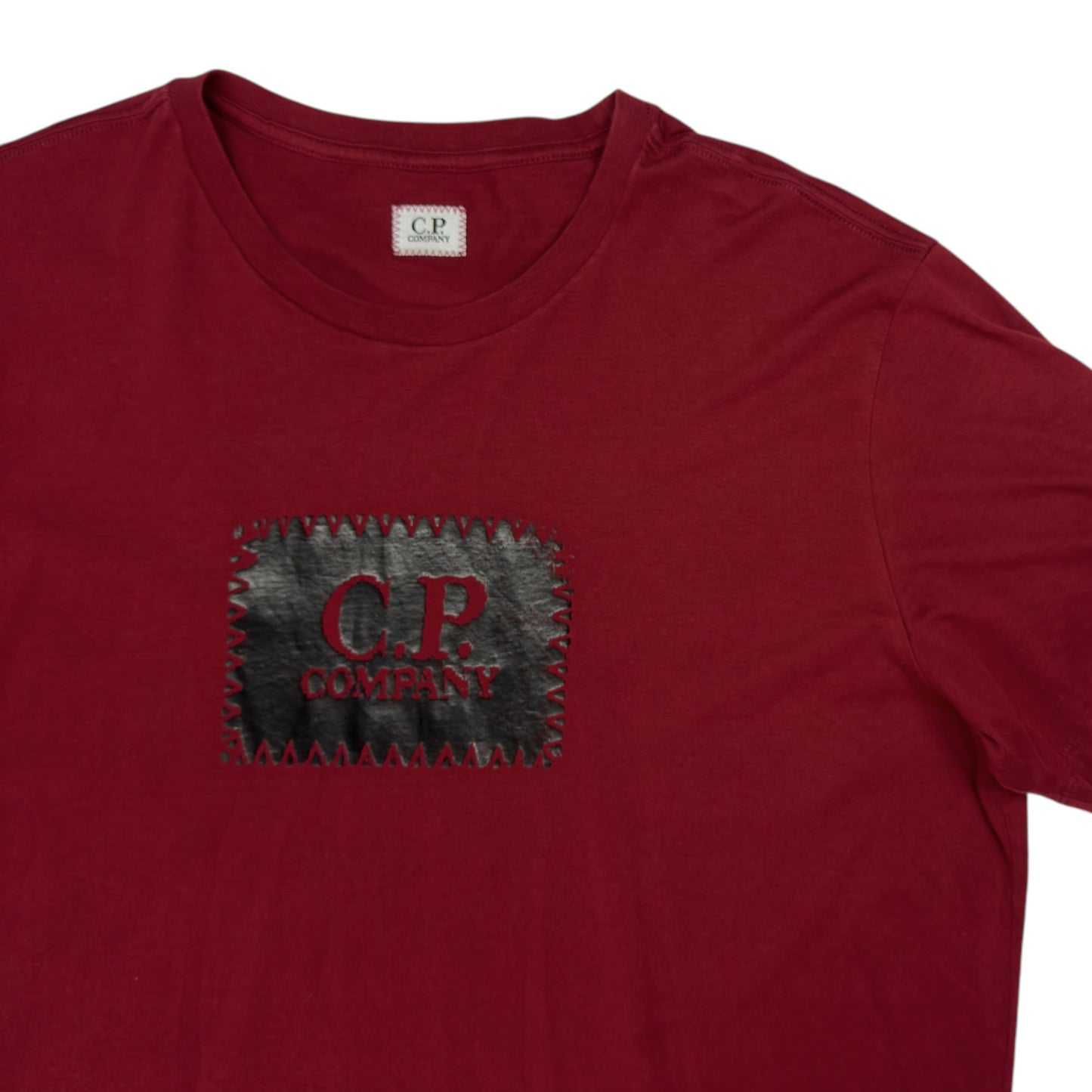 C.P. Company Big Stitch Logo T-Shirt - Dark Red