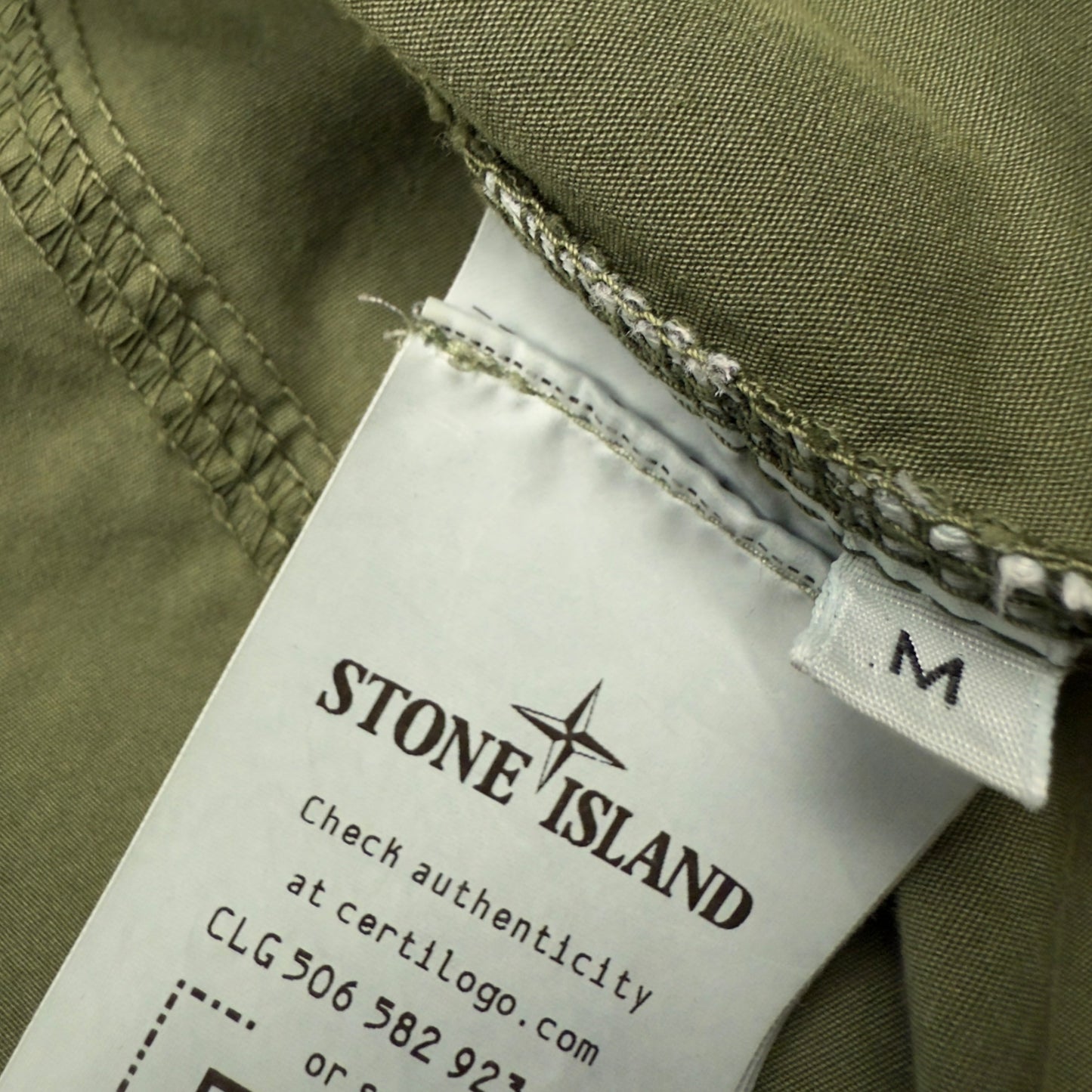 A/W 21 Stone Island Brushed Cotton Overshirt - Khaki