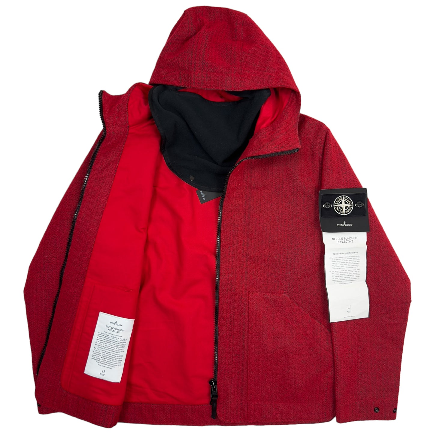 A/W 22 Stone Island Needle Punched Reflective Jacket