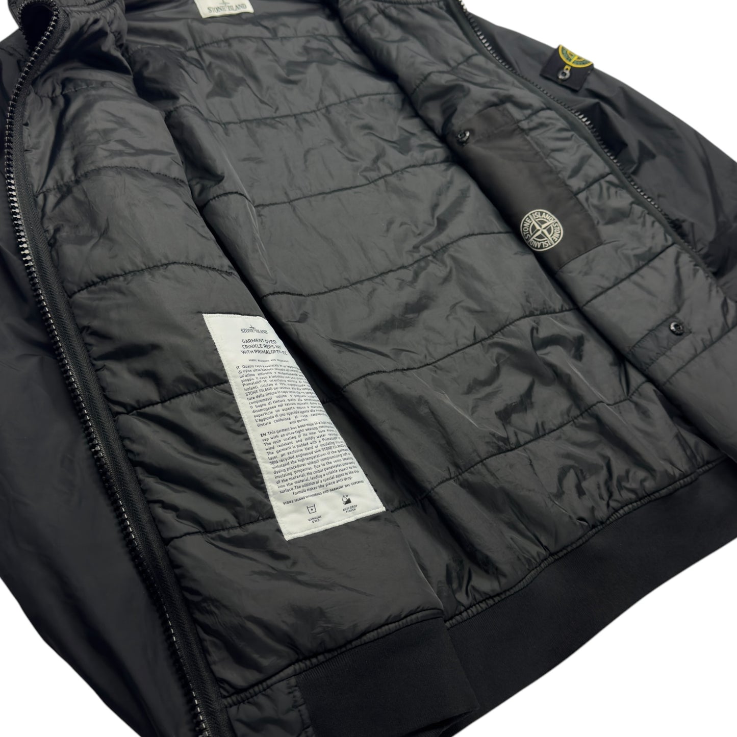 A/W 20 Stone Island Crinkle Reps R-NY with Primaloft Jacket - Black