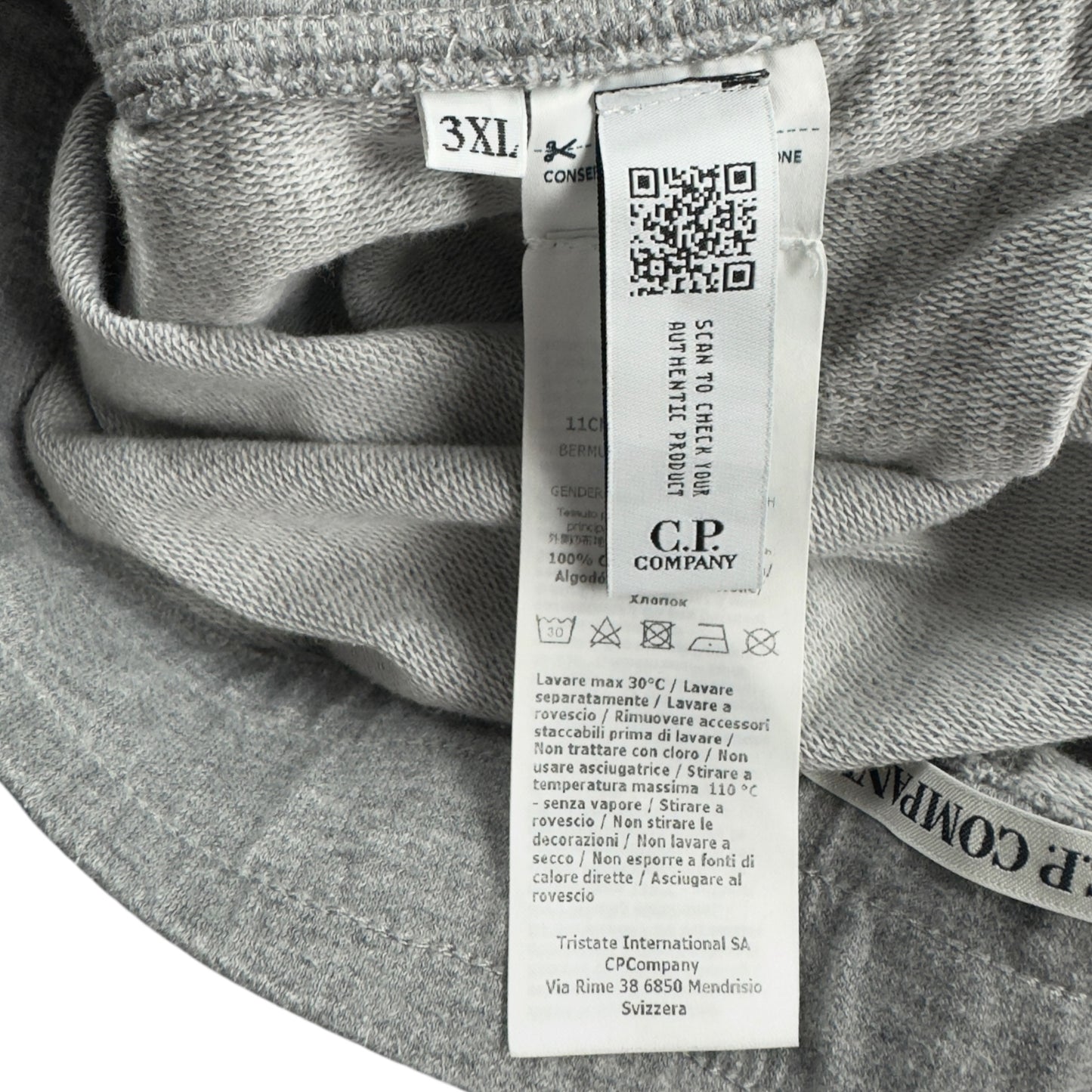 C.P. Company Fleece Shorts - Grey