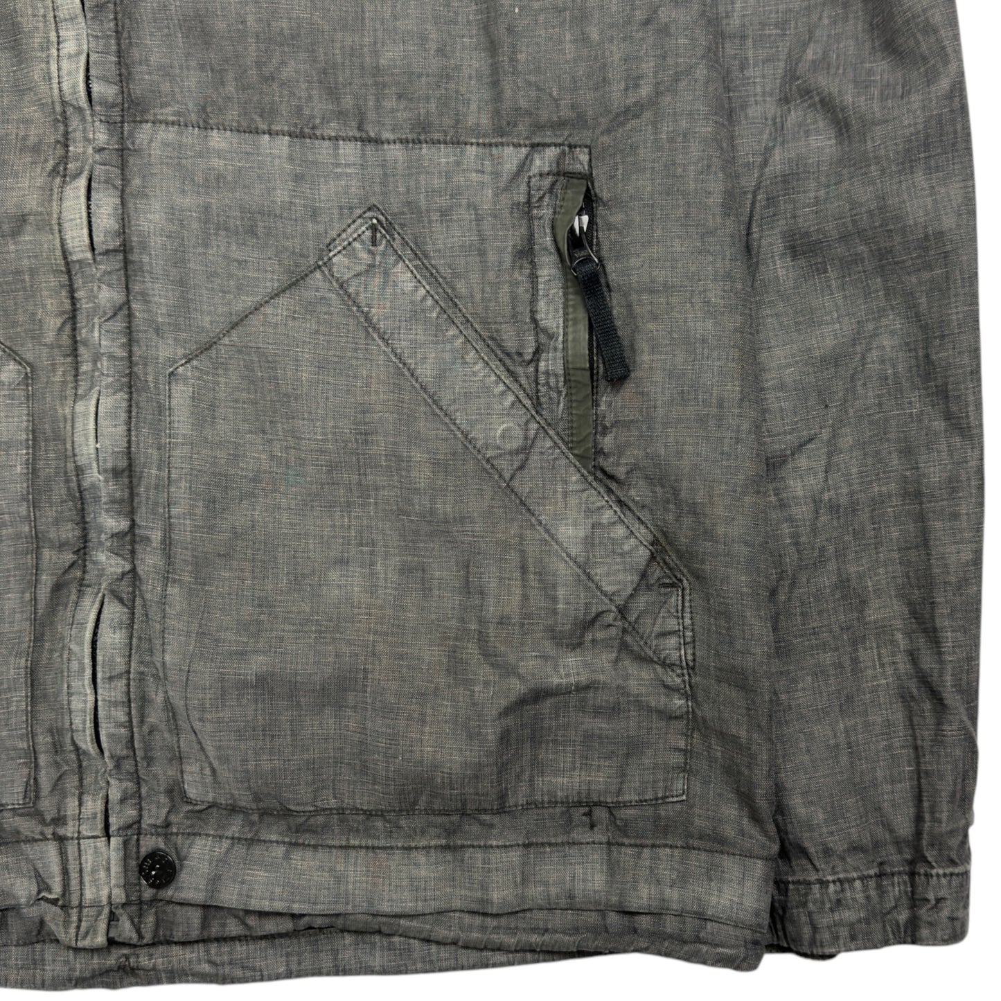S/S 14 Stone Island Lino Watro Tela Jacket - Grey