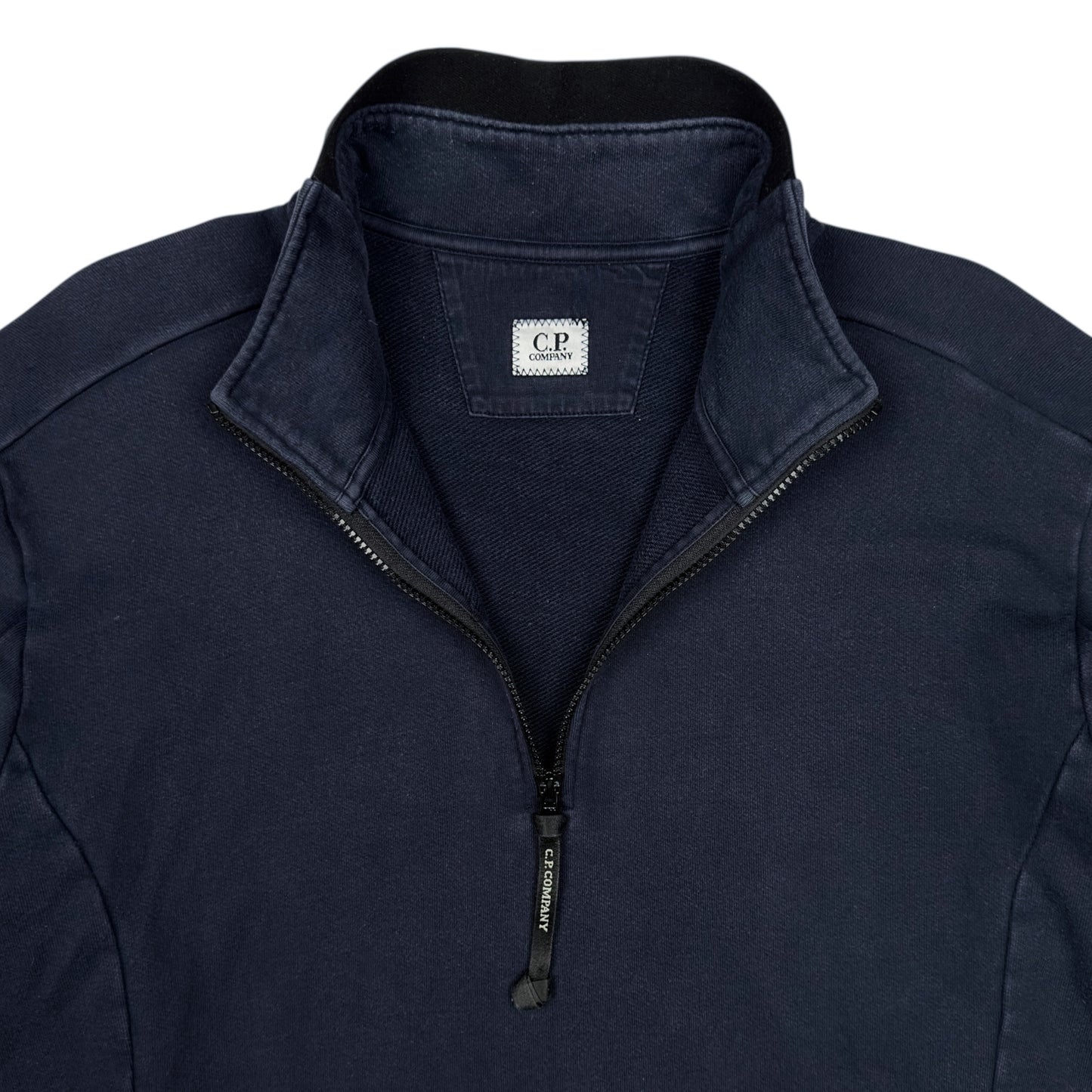C.P. Company Quarter Zip Sweater - Navy