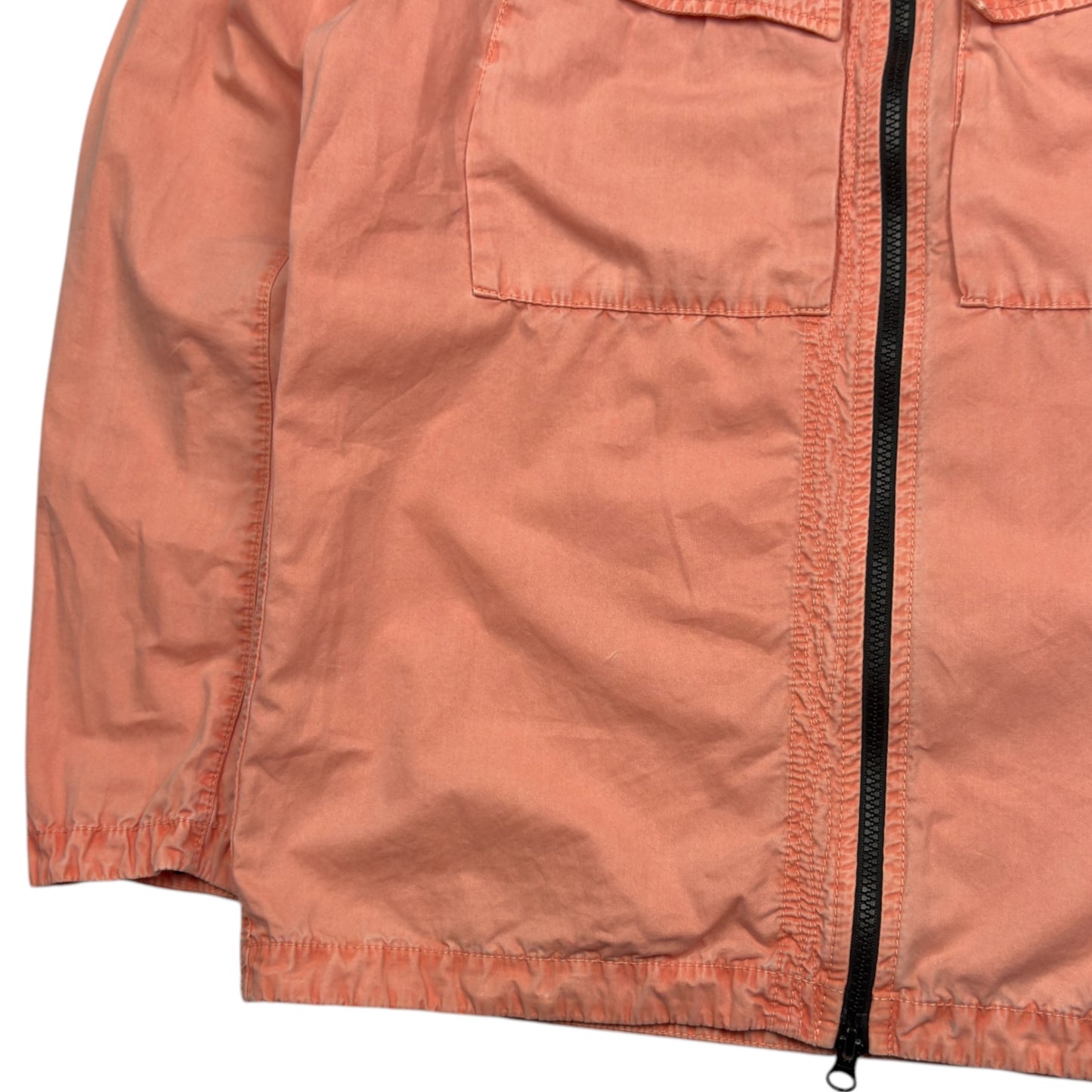 A/W 22 Stone Island Brushed Cotton Overshirt - Peach