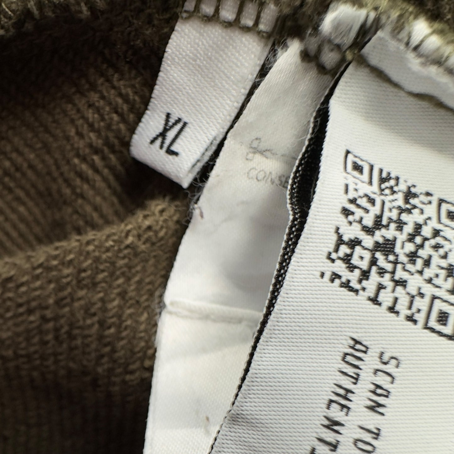 C.P. Company Diagonal Fleece Lens Hoodie - Khaki